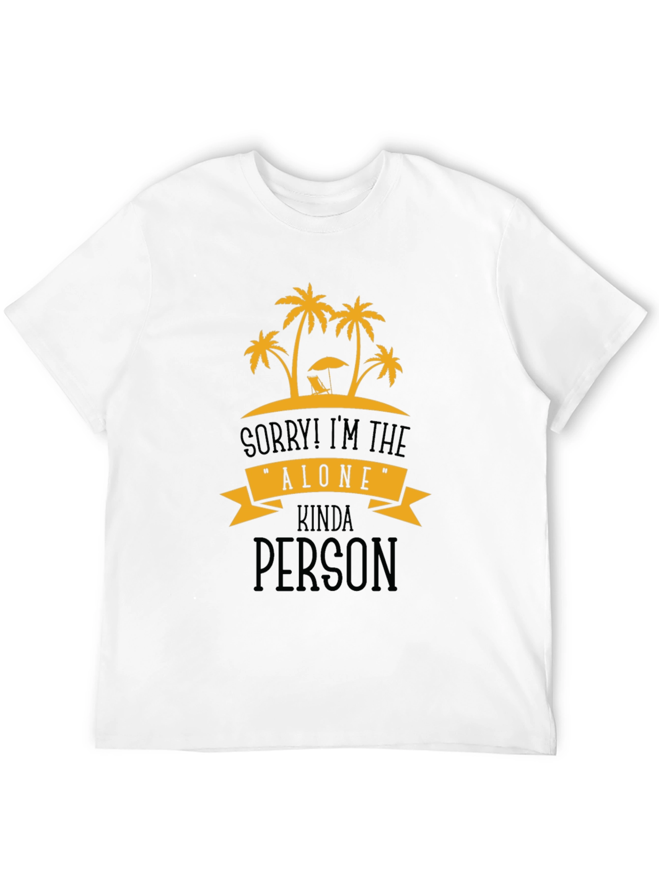 Black Alone Kinda Person Graphic T-Shirt view 12