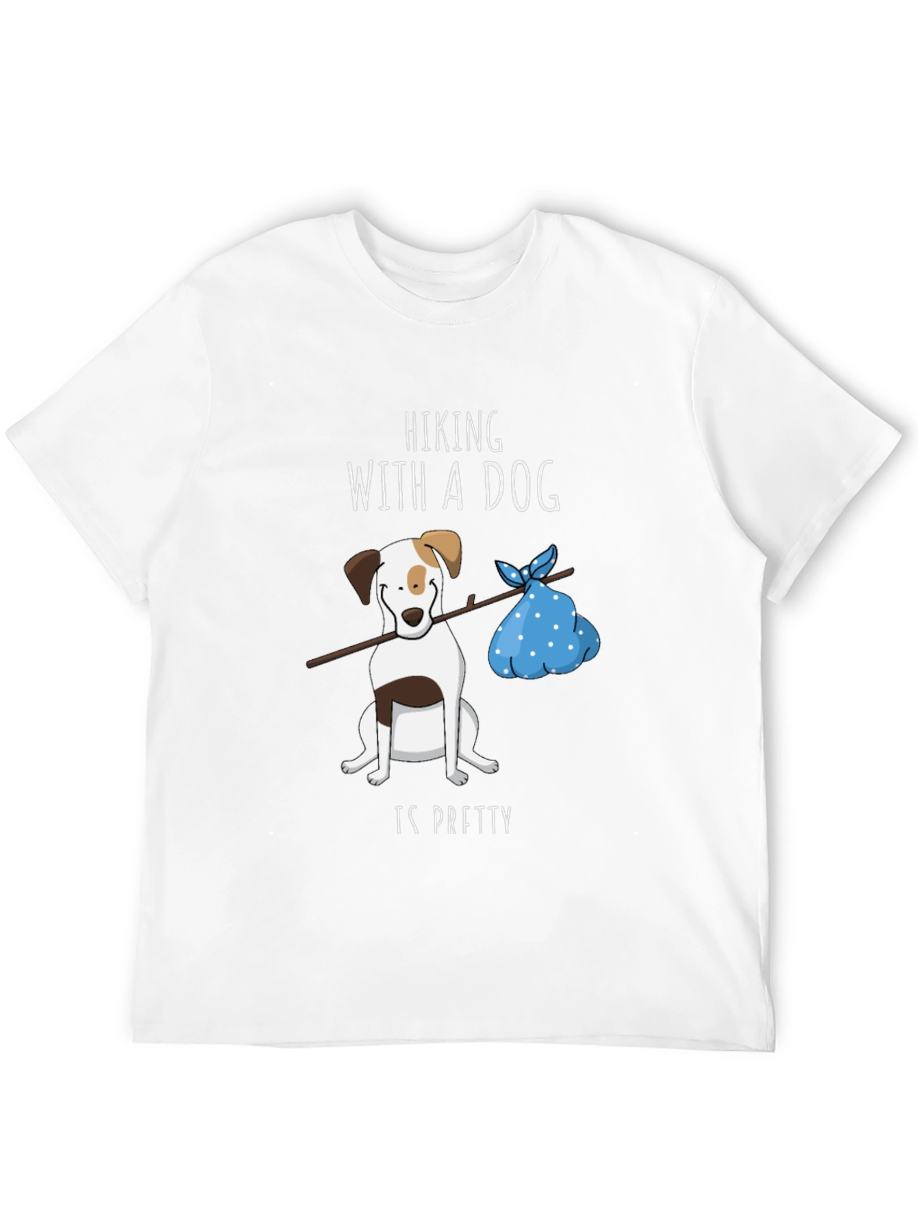 Black Hiking with a Dog Graphic Tee view 12