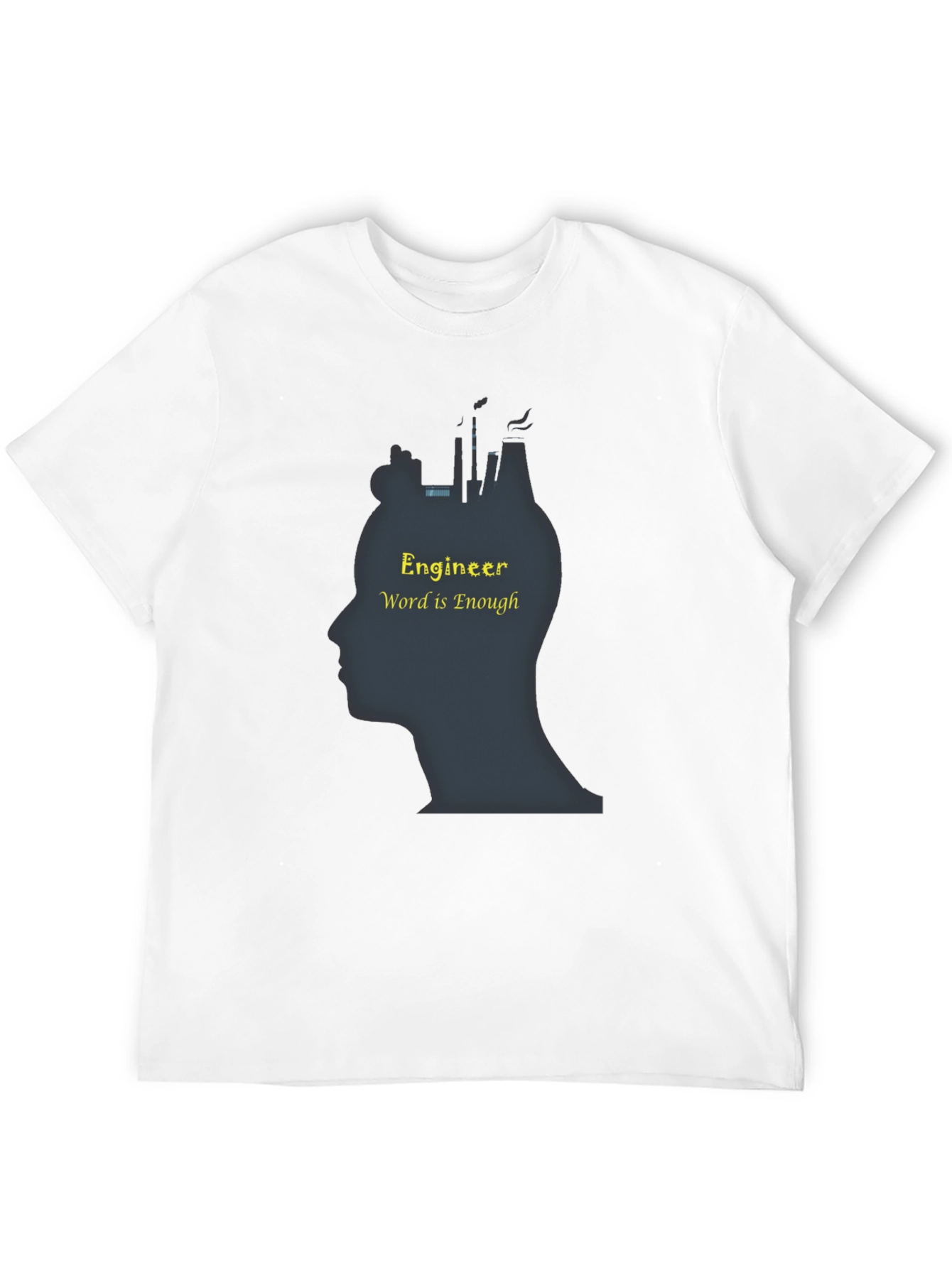 Black Engineer Word is Enough T-Shirt - Soft Cotton view 12