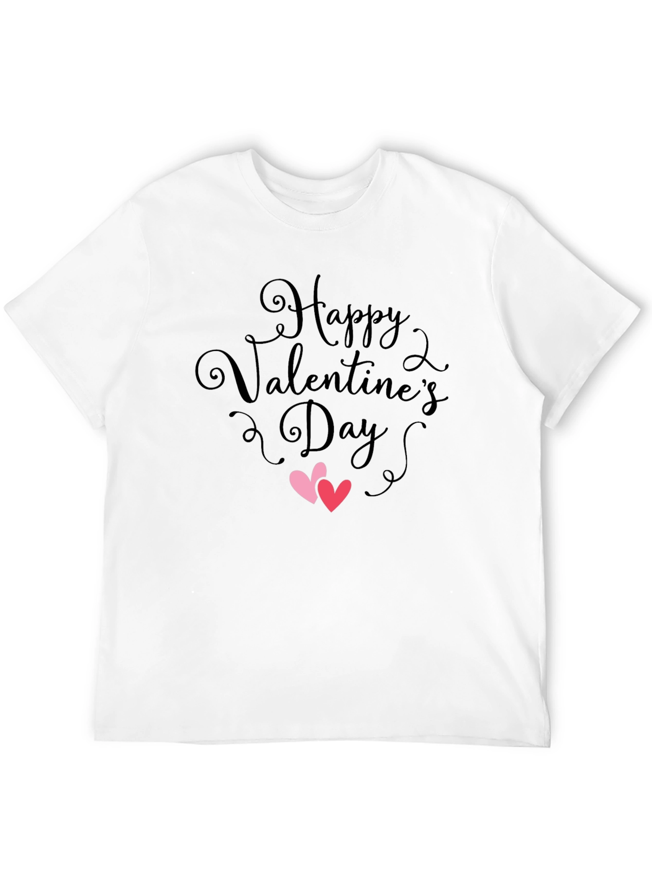 Black Valentine's Day Heart Graphic T-Shirt view 12