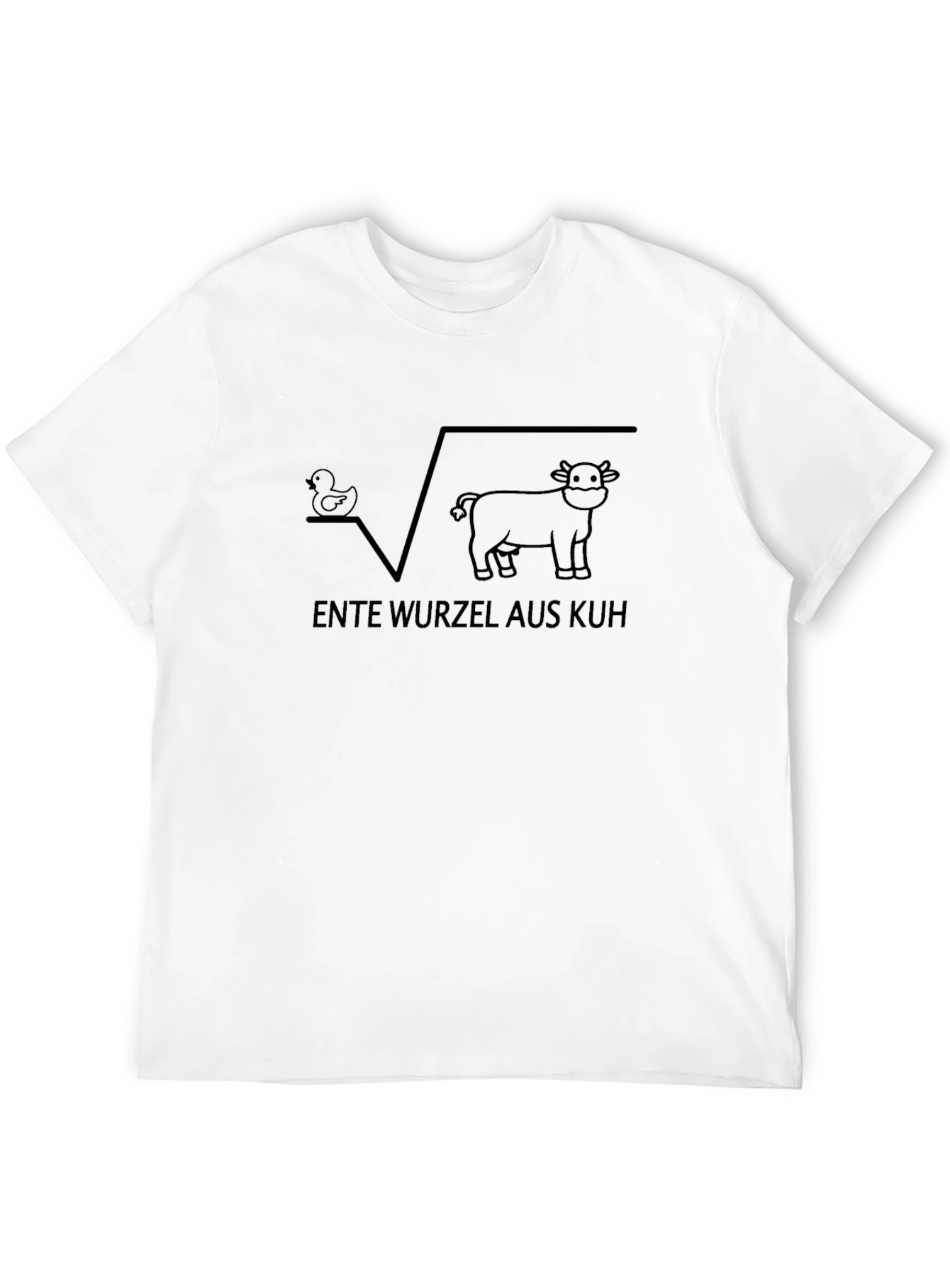 Ente Wurzel Aus Kuh T-Shirt - Funny German Math Design - 12