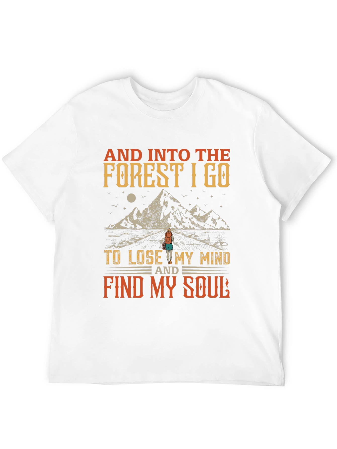 Black Into the Forest Graphic Tee view 12