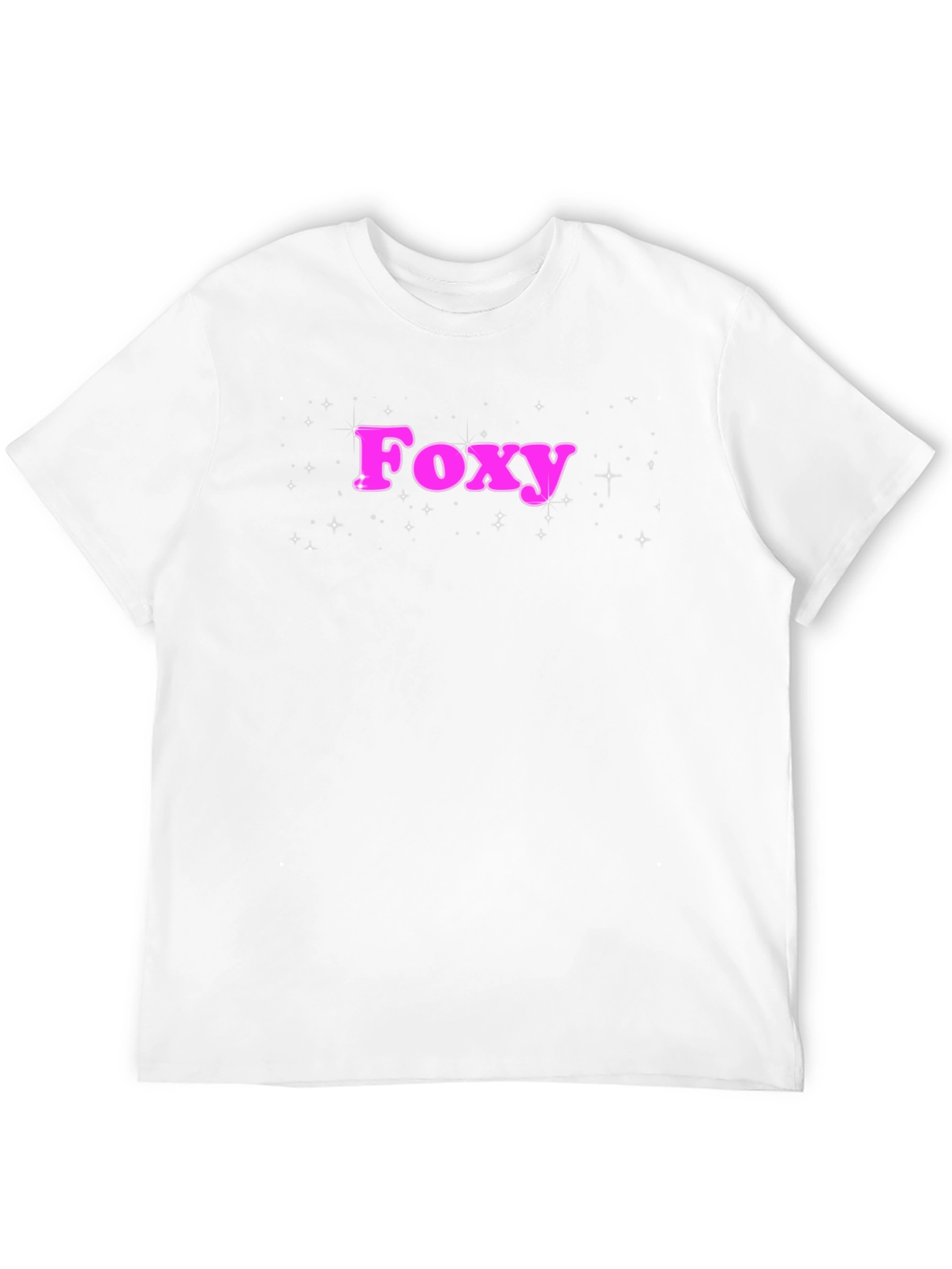 Black Foxy Graphic Tee - Trendy Pink Lettering T-Shirt view 12