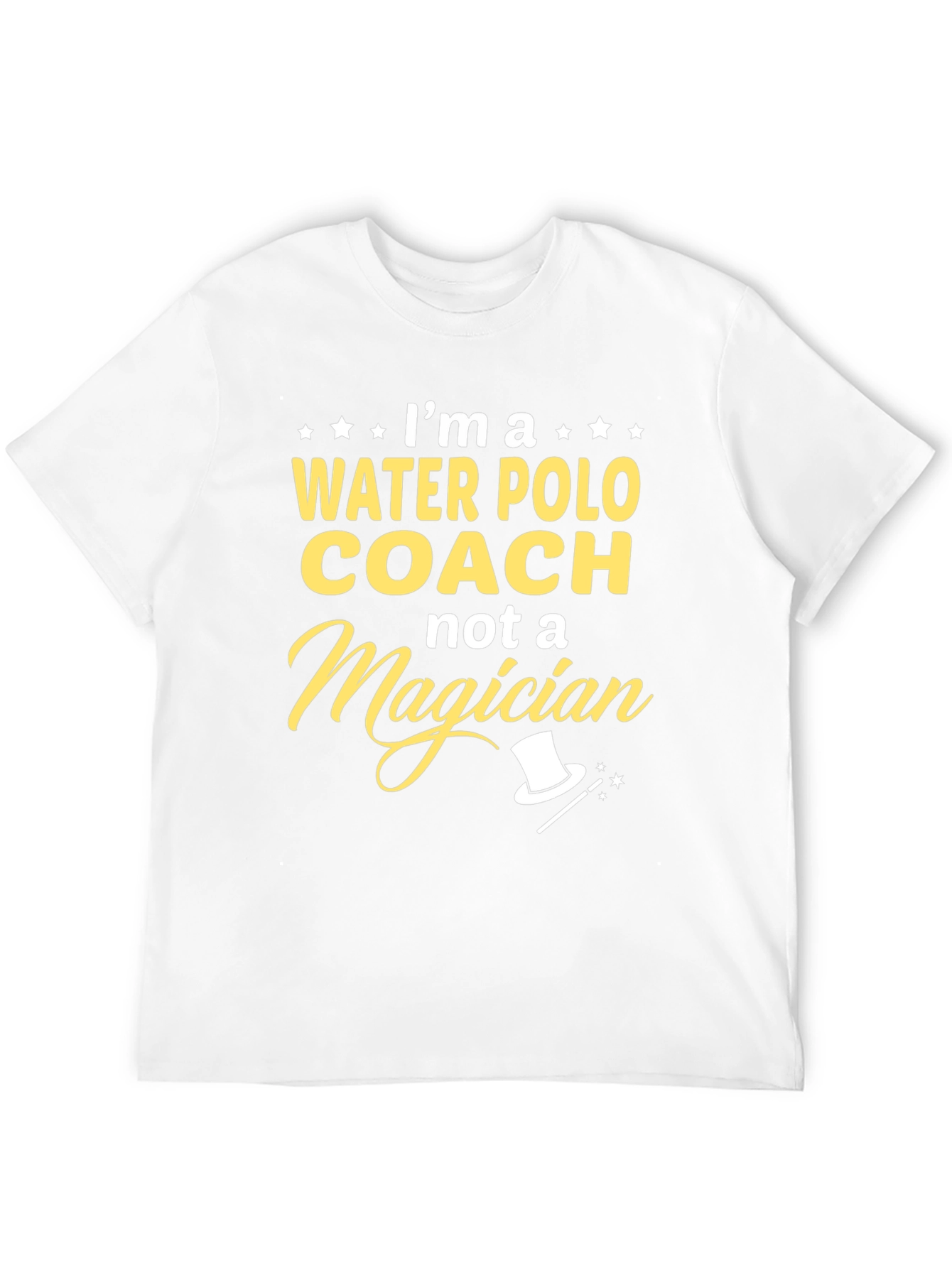 Black Water Polo Coach T-Shirt - Not a Magician Tee view 12