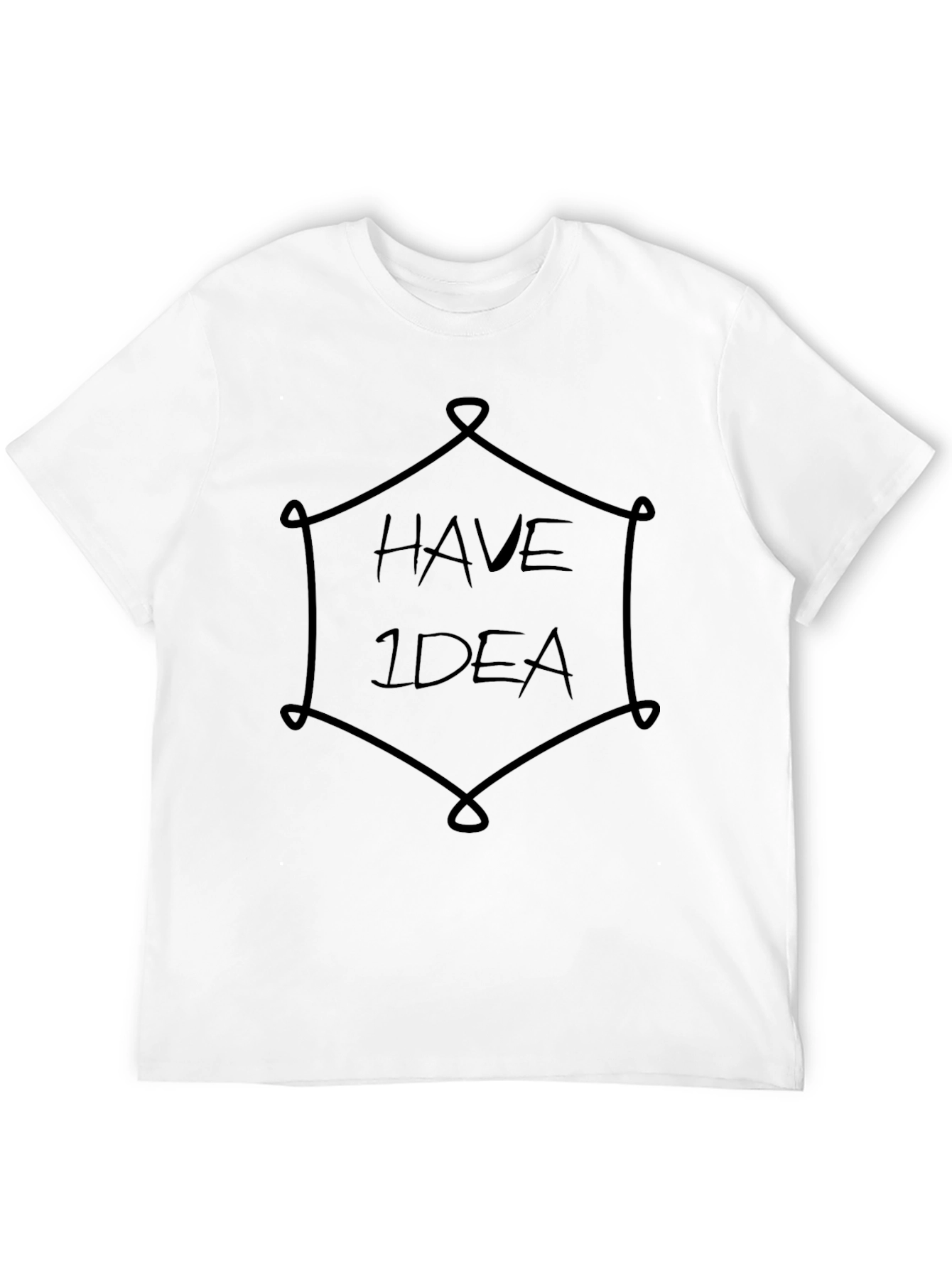 Black Have Idea Graphic Tee - Stylish Cotton T-Shirt view 12