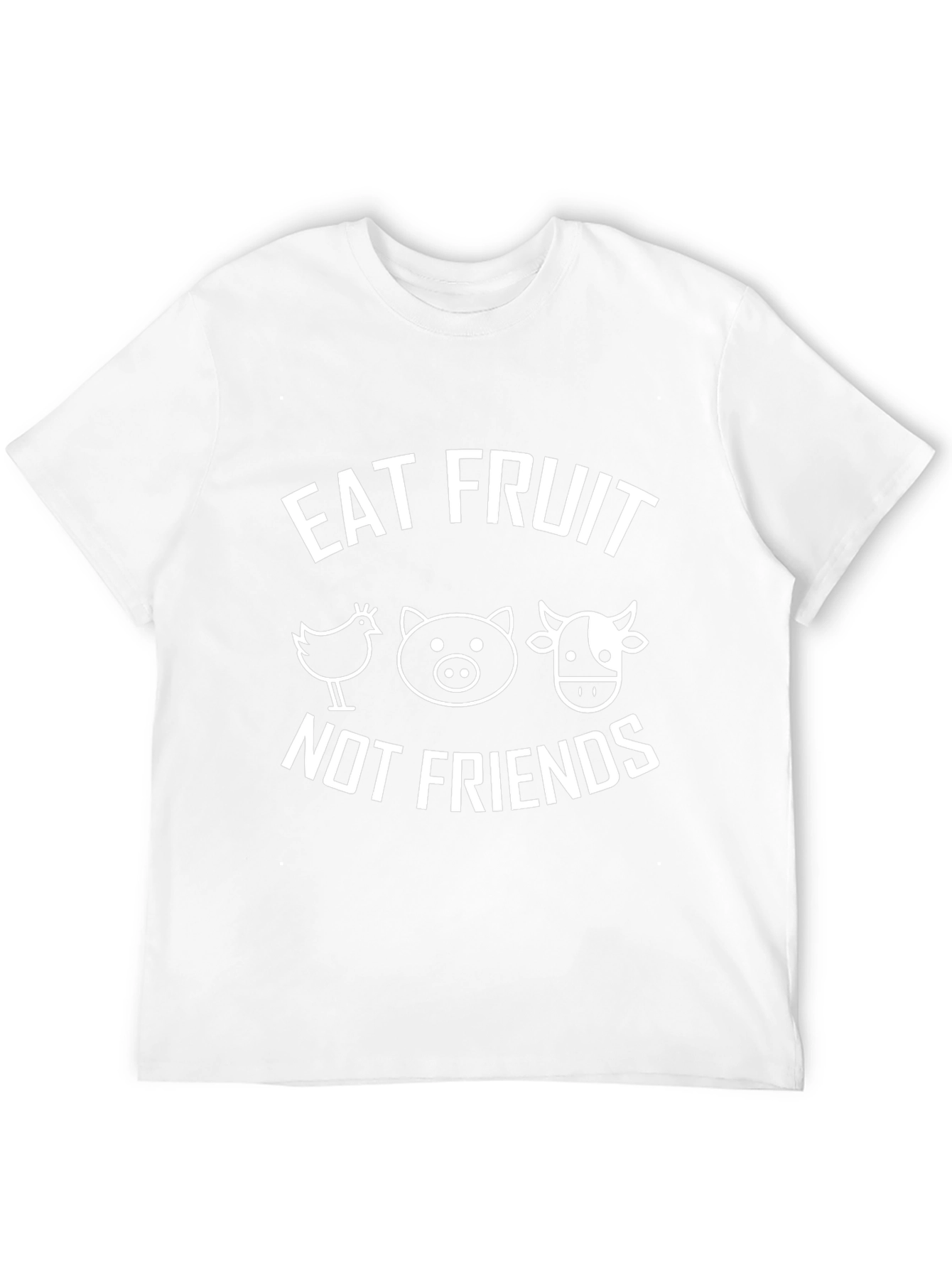 Eat Fruit Not Friends Vegan Graphic Tee - 12