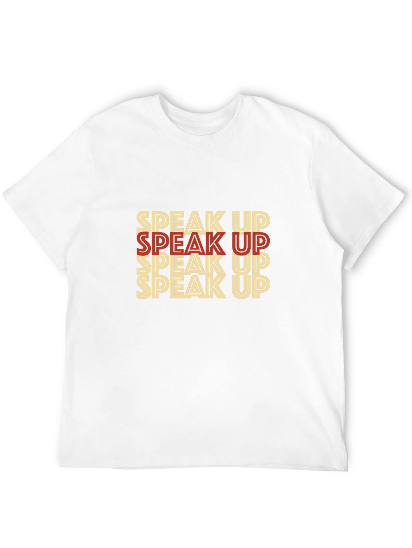 Black Speak Up Graphic Tee - Bold Statement T-Shirt view 12