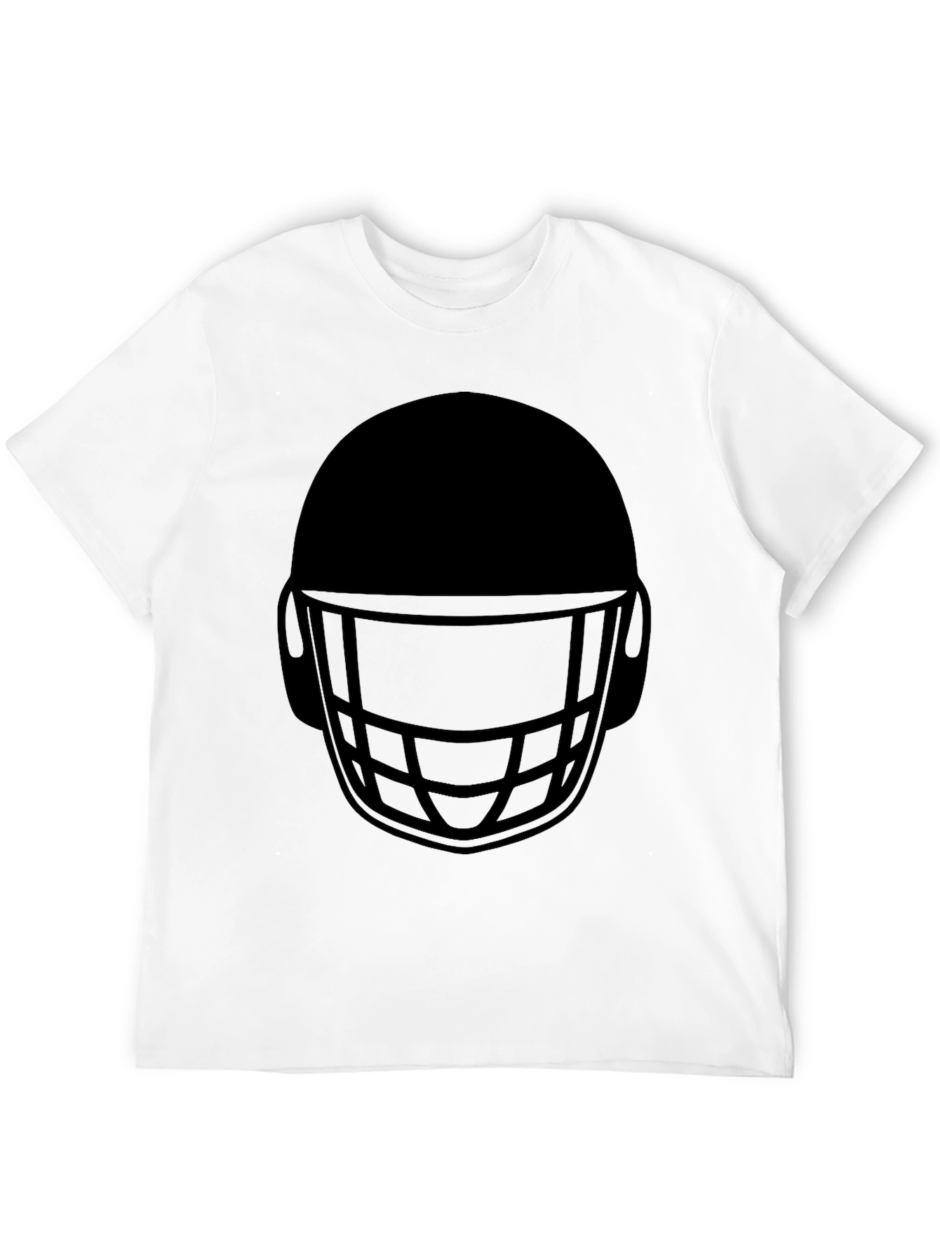 Black Football Helmet Graphic T-Shirt view 12