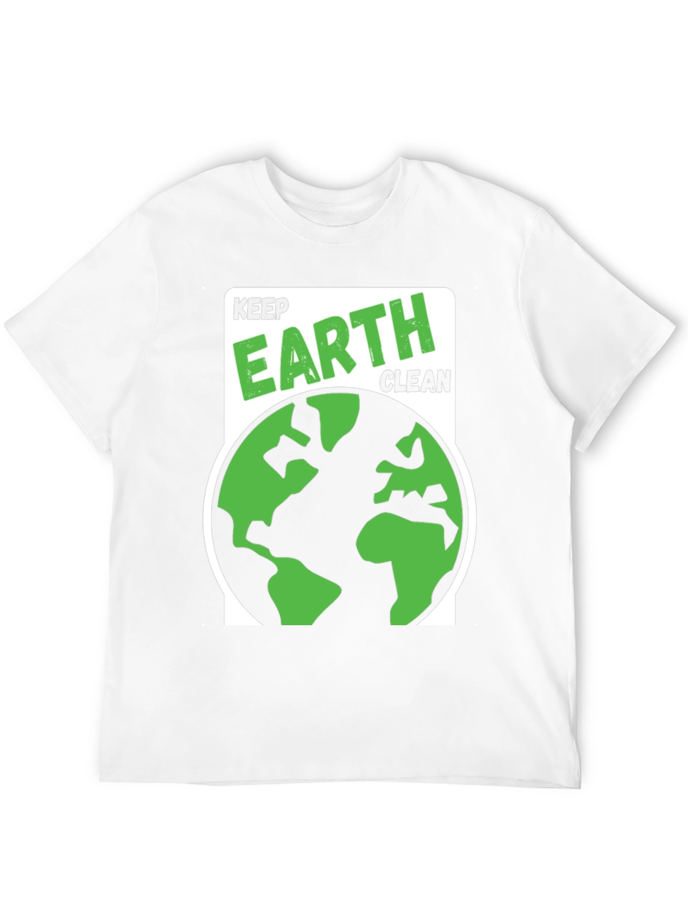Black Keep Earth Clean Graphic T-Shirt view 12