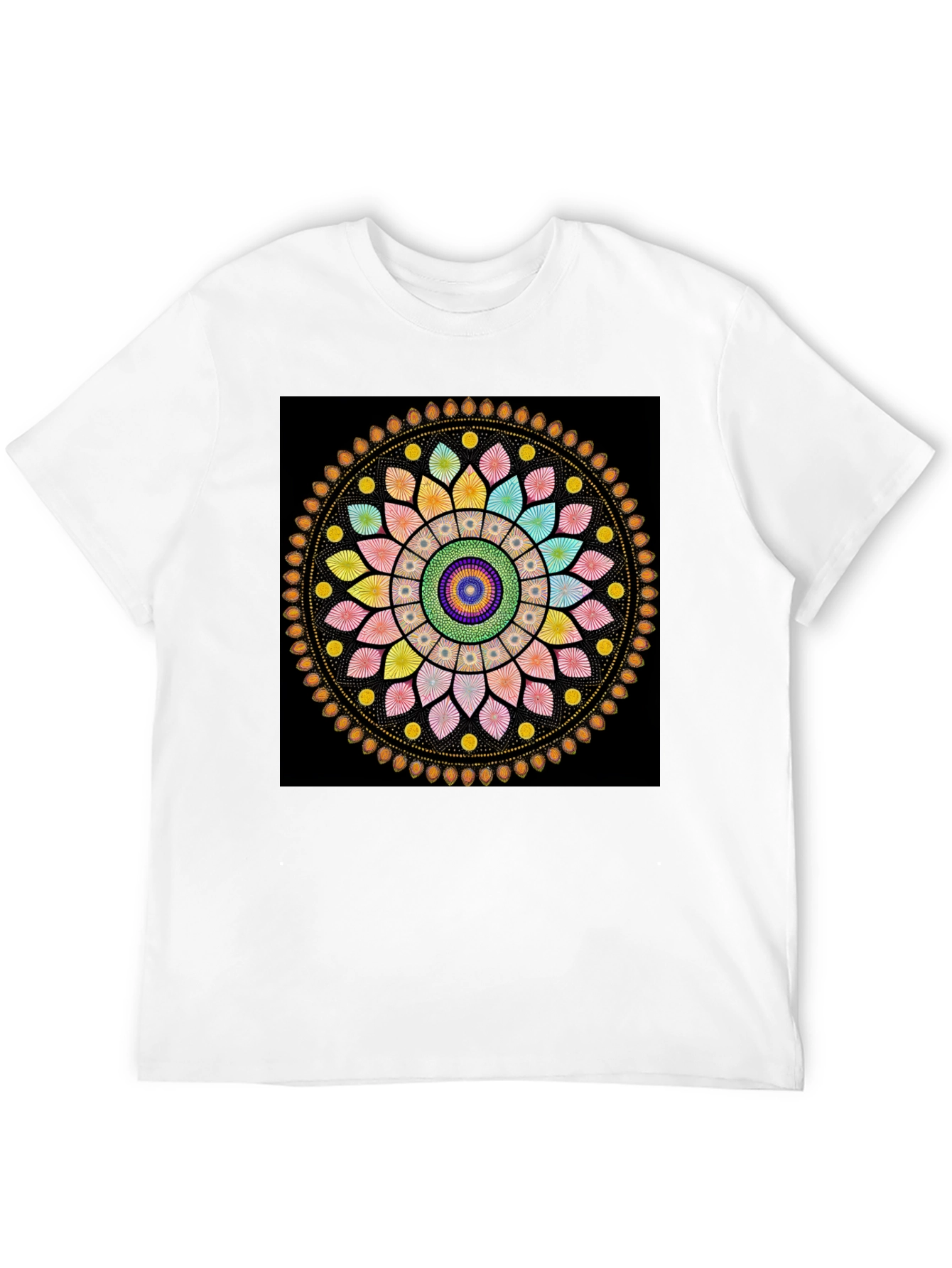 Black Mandala T-Shirt - Vibrant Graphic Tee view 12