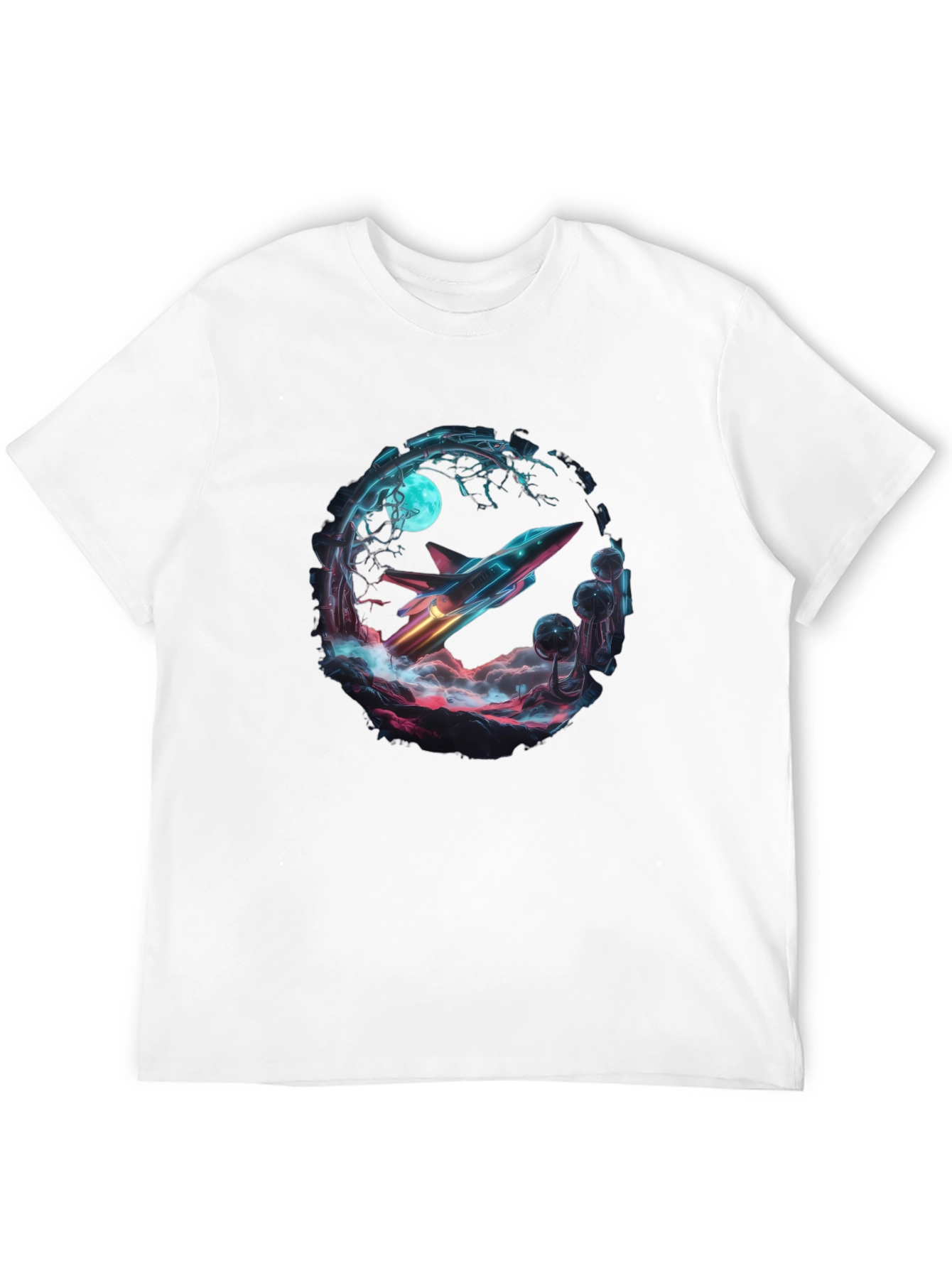 Black Retro Rocket T-Shirt - Black view 12