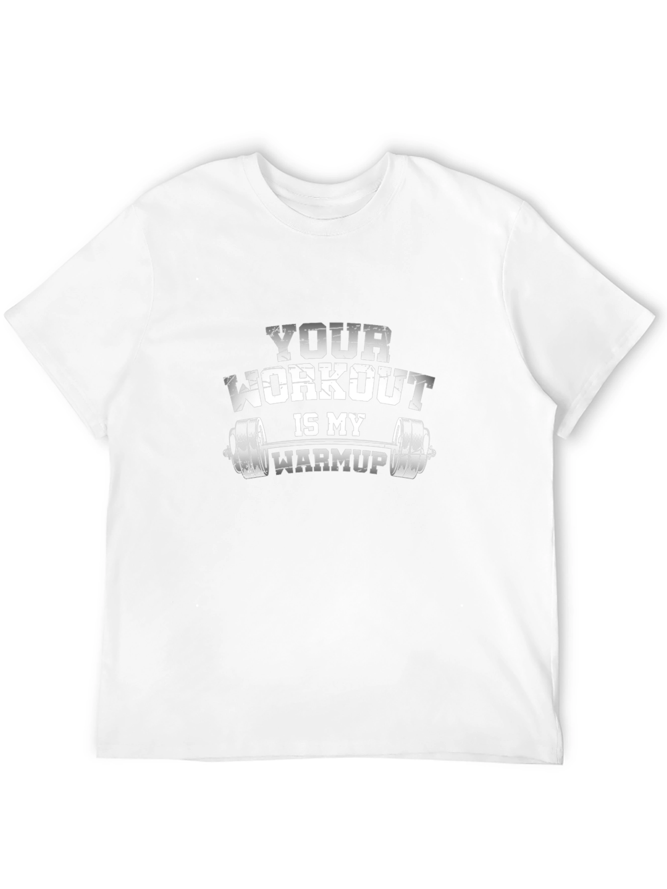Black Workout Humor T-Shirt: Your Workout is My Warmup view 12