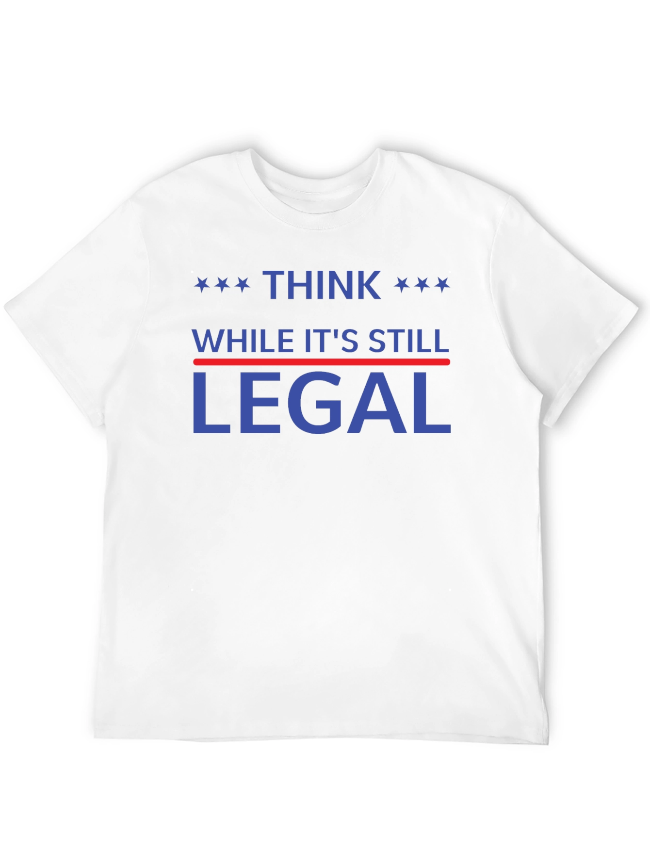 Black Think While It's Still Legal T-Shirt view 12