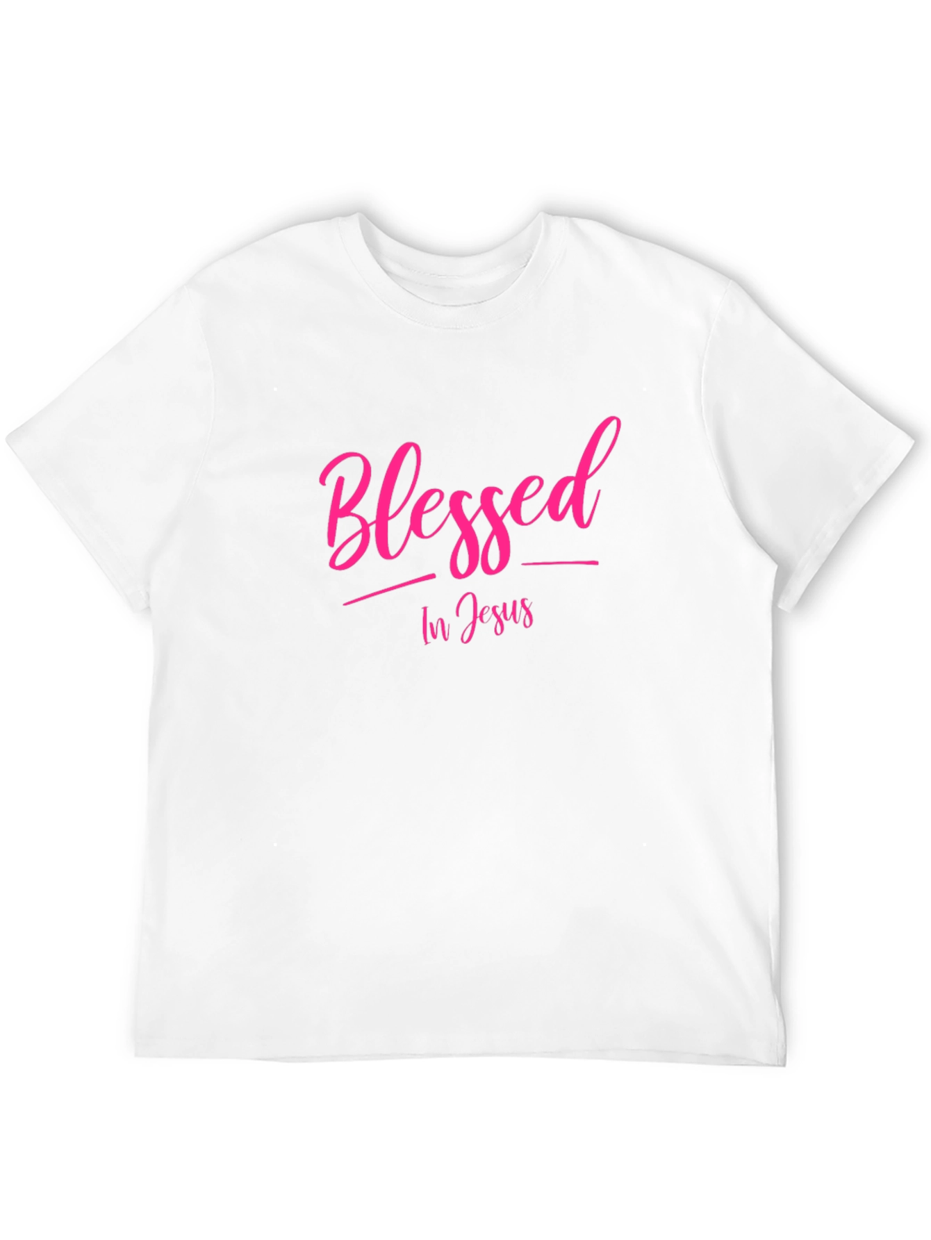 Black Blessed In Jesus Black T-Shirt view 12