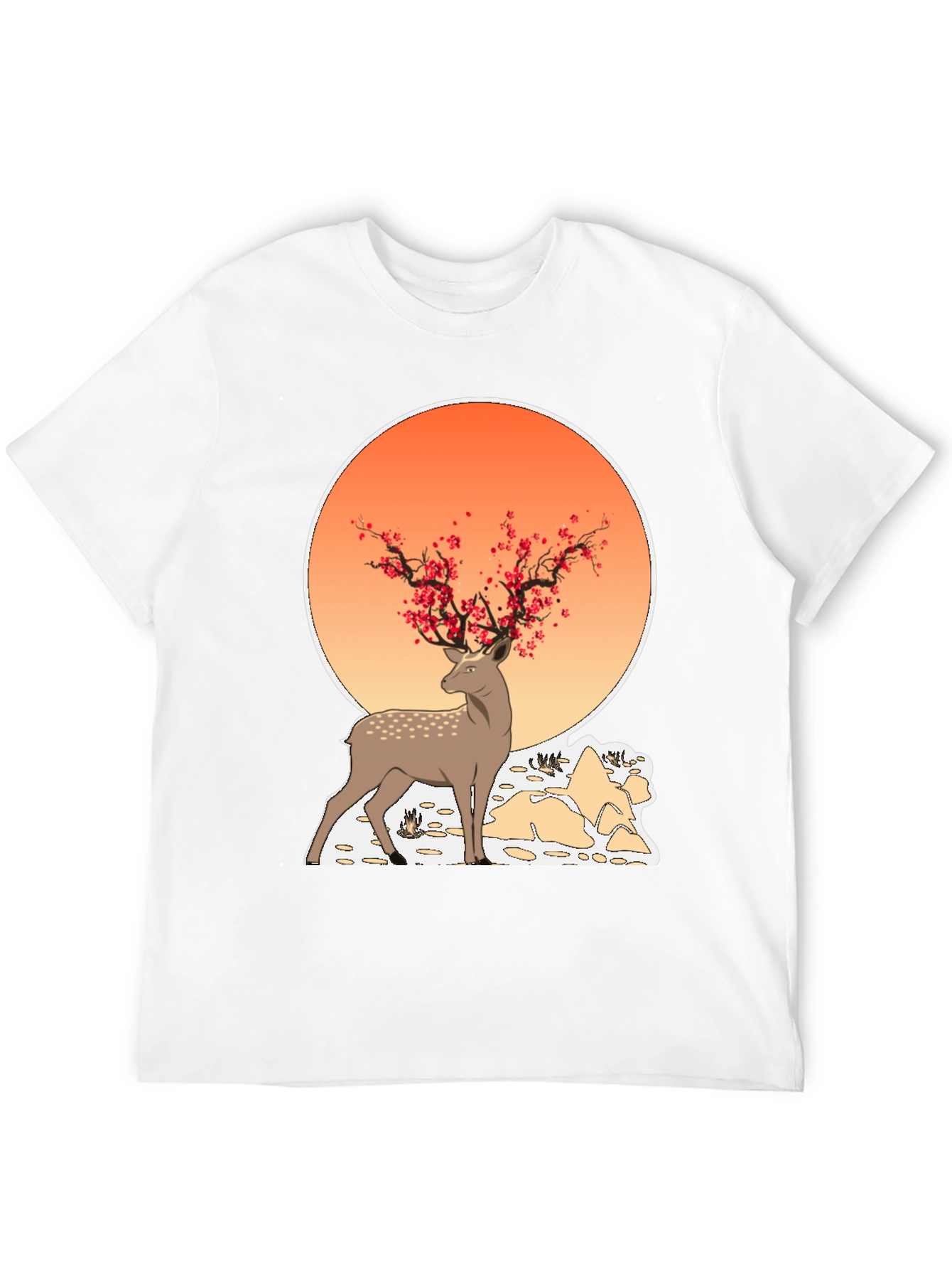 Black Deer Cherry Blossom Graphic Tee view 12