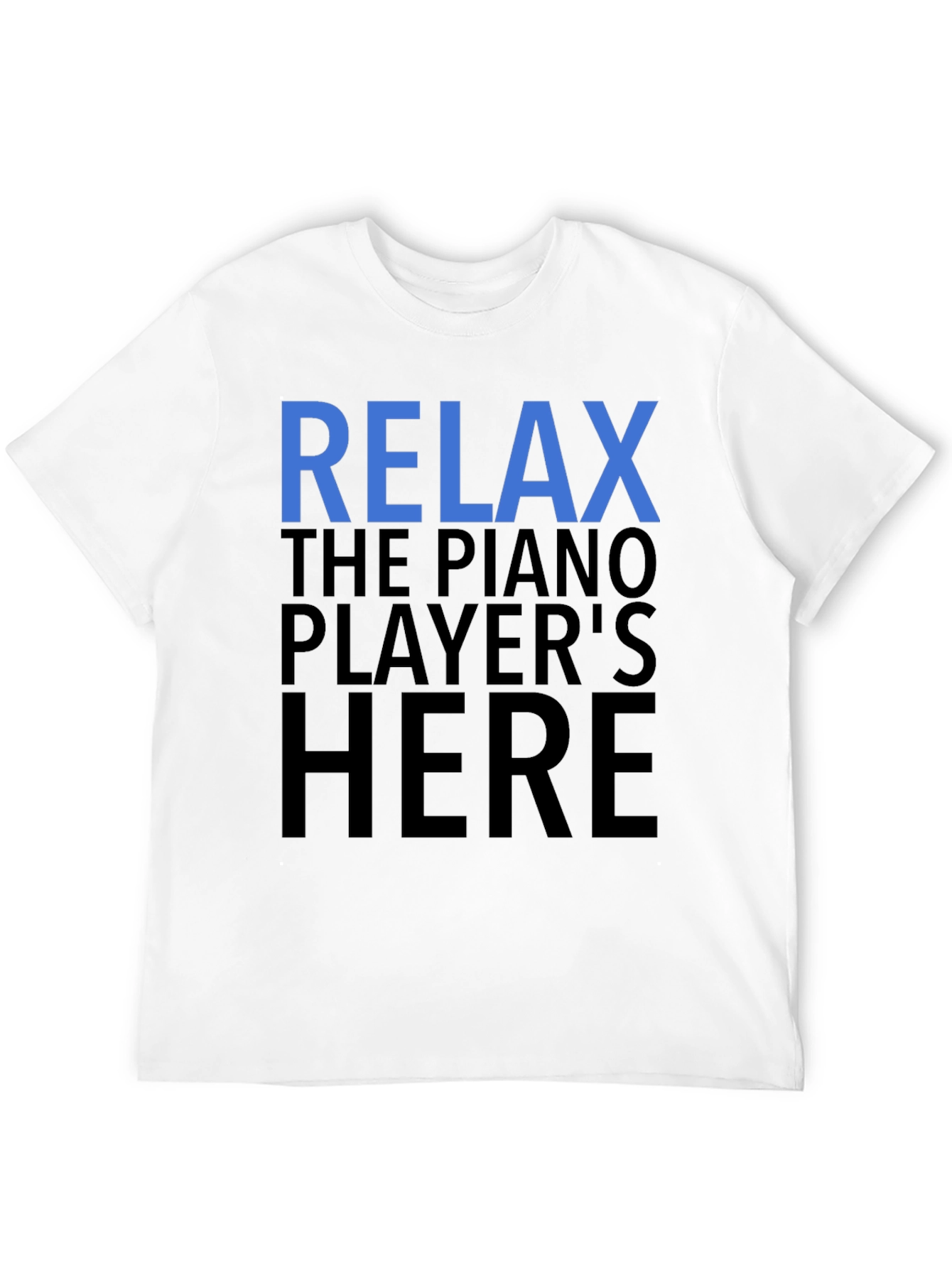 Black Relax Piano Player T-Shirt view 12