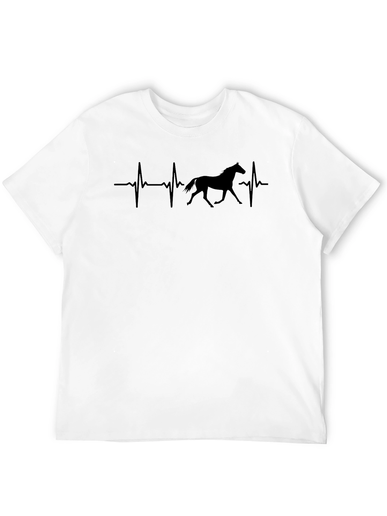 Black Horse Heartbeat T-Shirt - Equestrian Love view 12