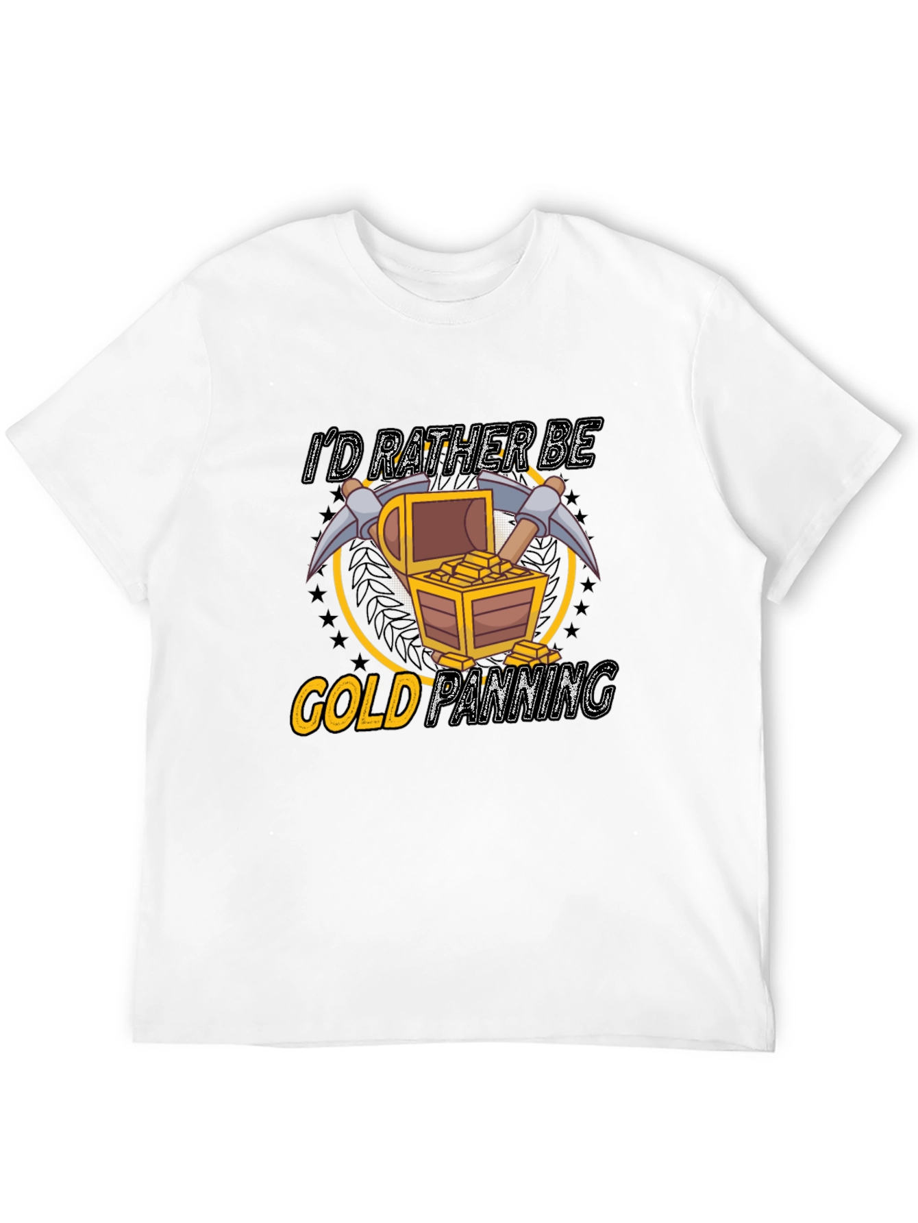 Black Gold Panning Graphic Tee view 12