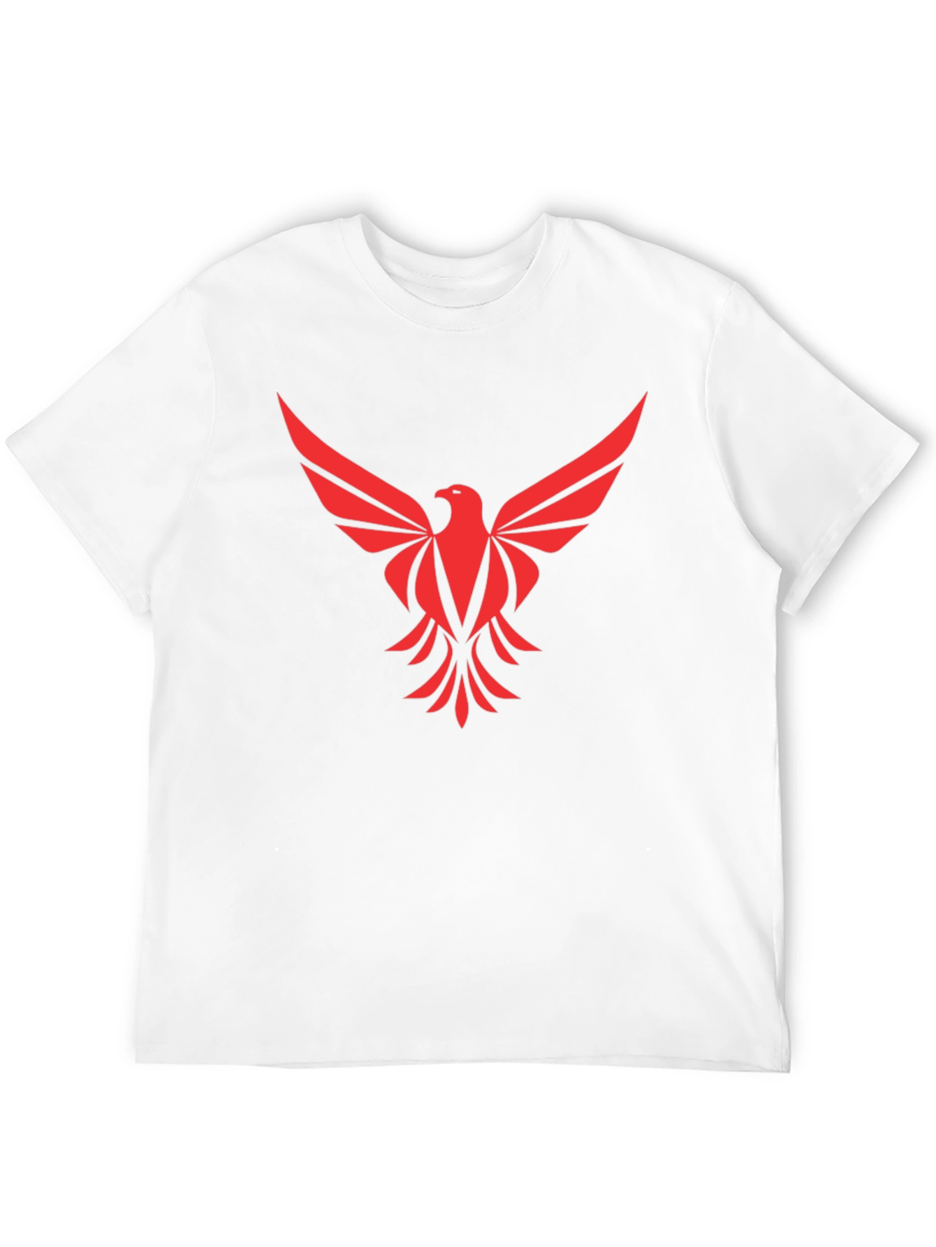 Black Red Phoenix Graphic Tee - Black Cotton Comfort view 12