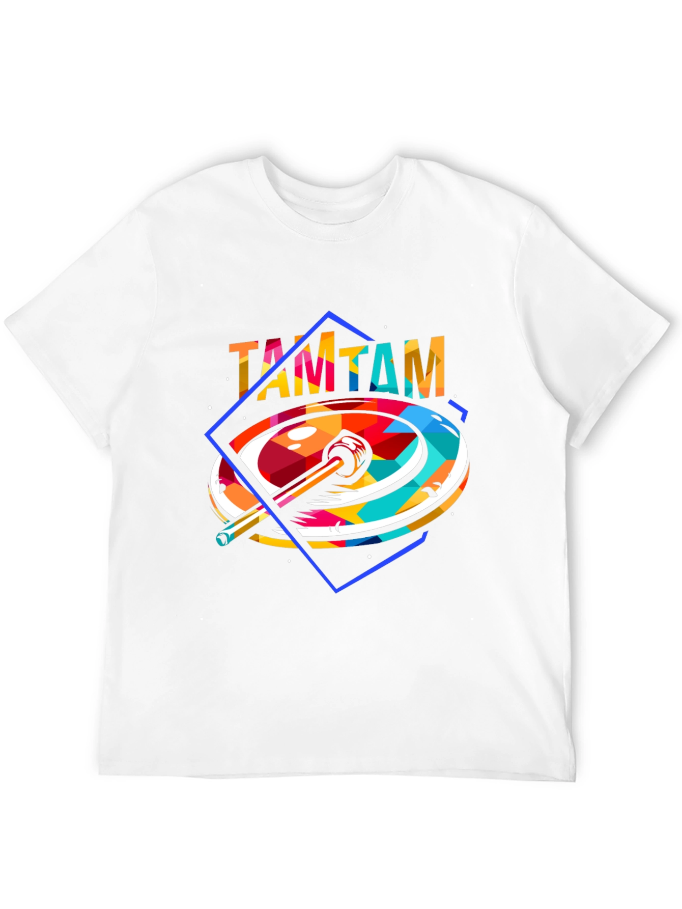 Black Abstract TAMTAM Graphic T-Shirt view 12