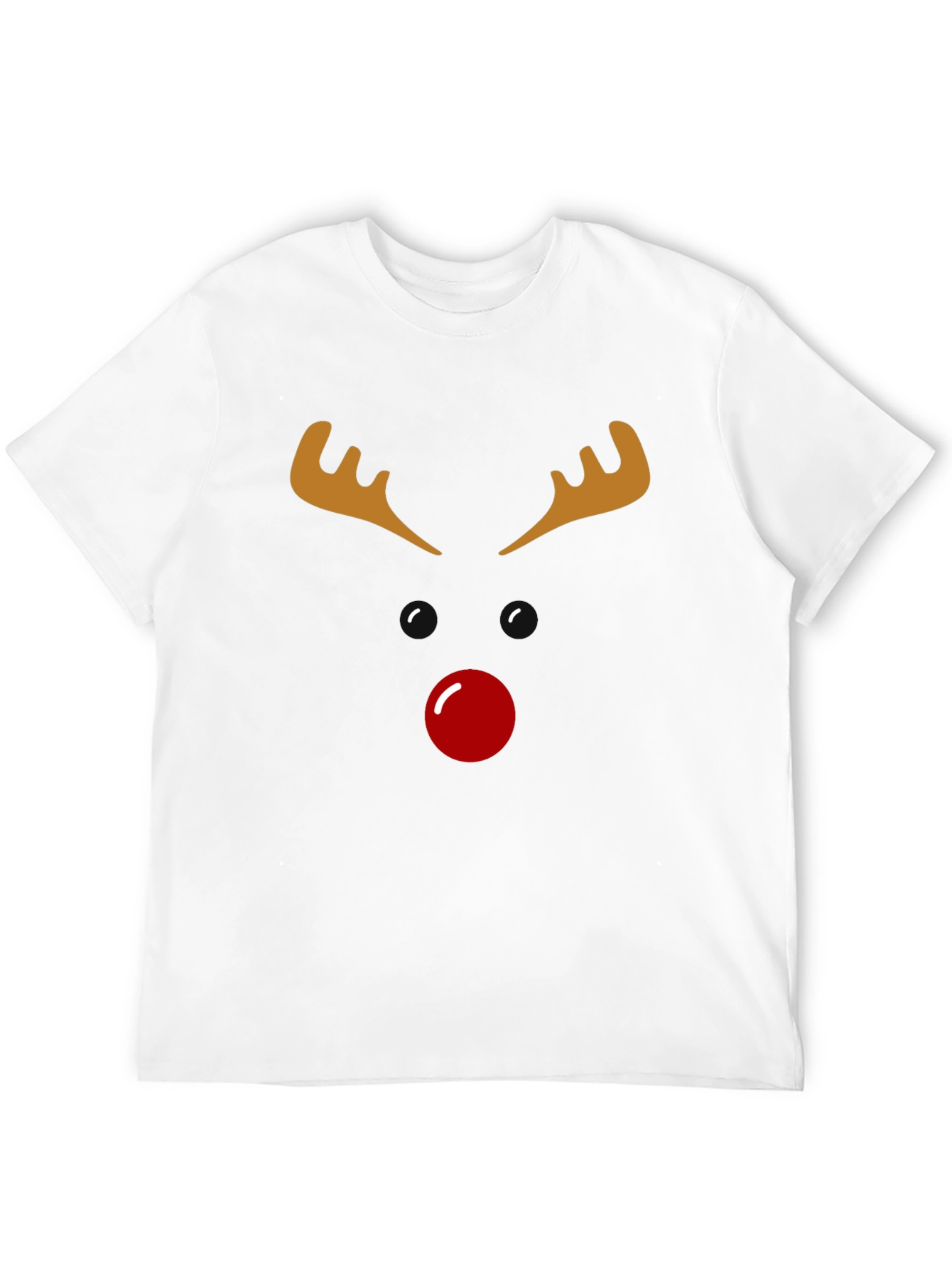Black Reindeer Face Graphic Tee - Holiday Cheer! view 12