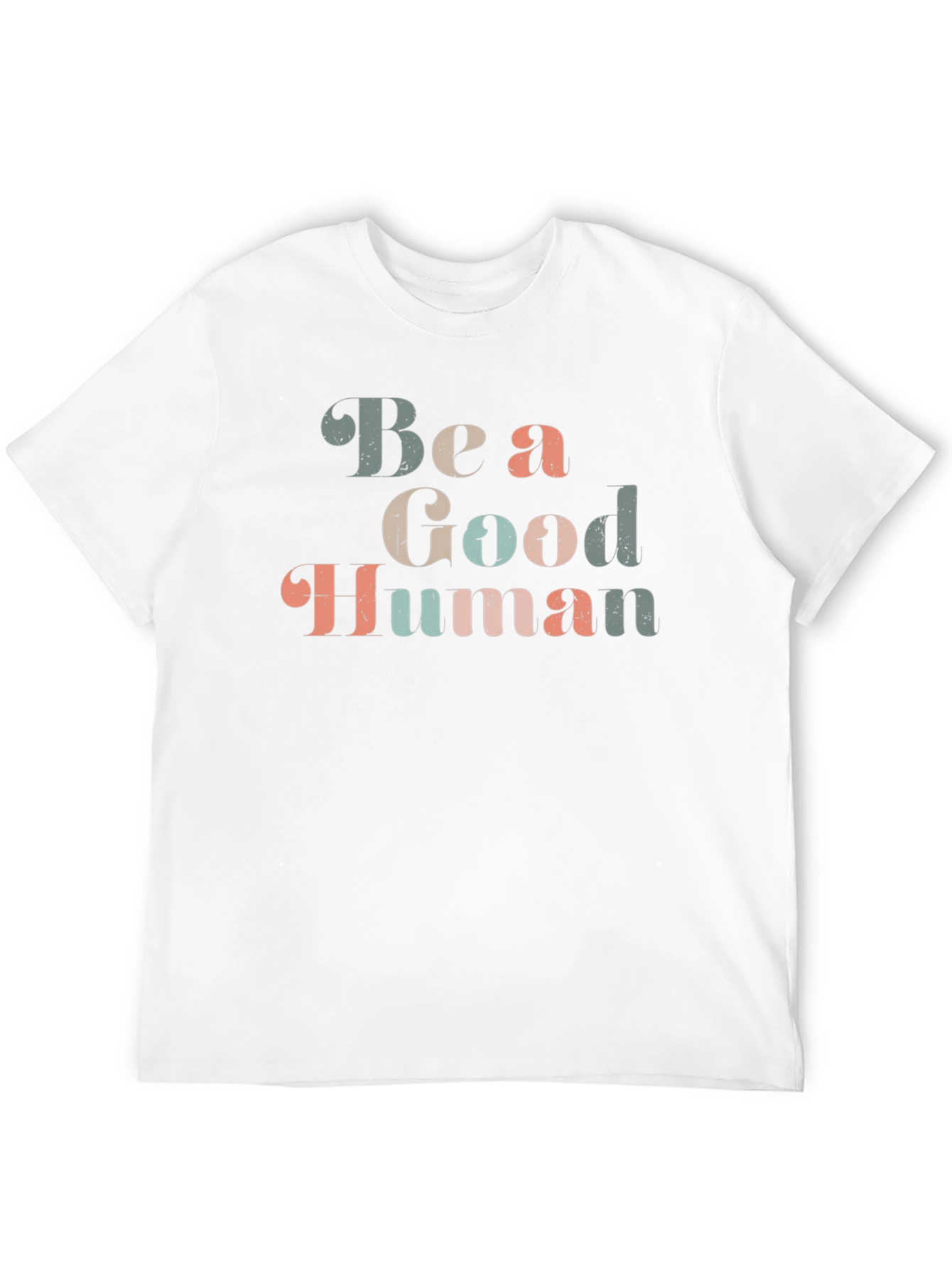 Black Be a Good Human Graphic Tee view 12