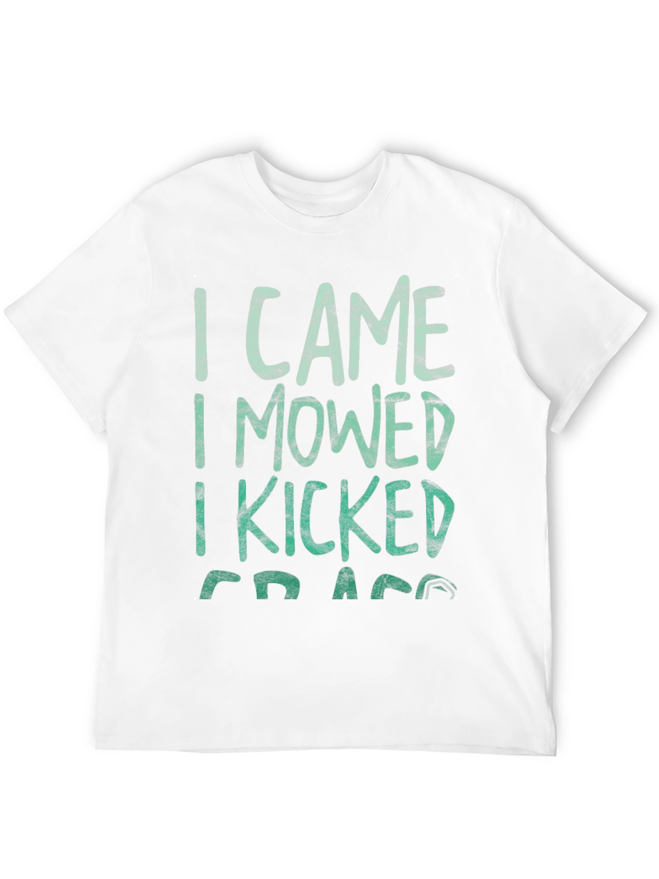 Black I Came I Mowed I Kicked Grass Tee view 12