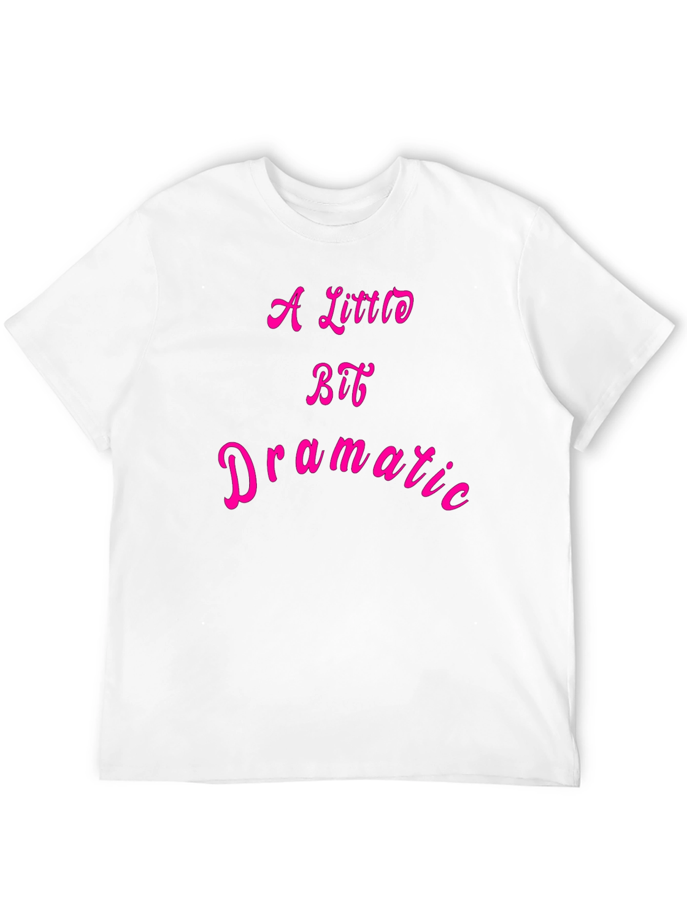 Black A Little Bit Dramatic T-Shirt - Black Cotton Tee view 12