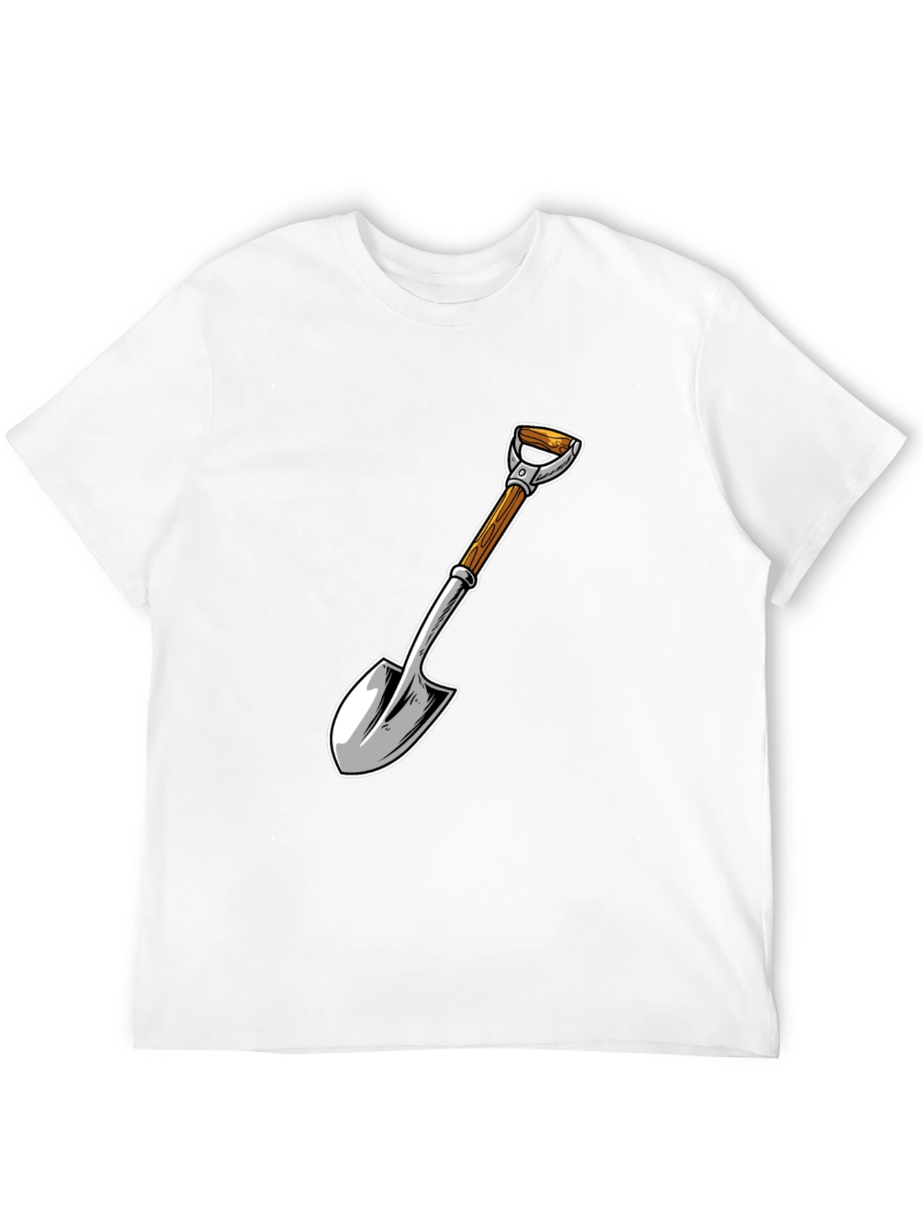 Black Shovel Graphic T-Shirt - Black Cotton Blend view 12