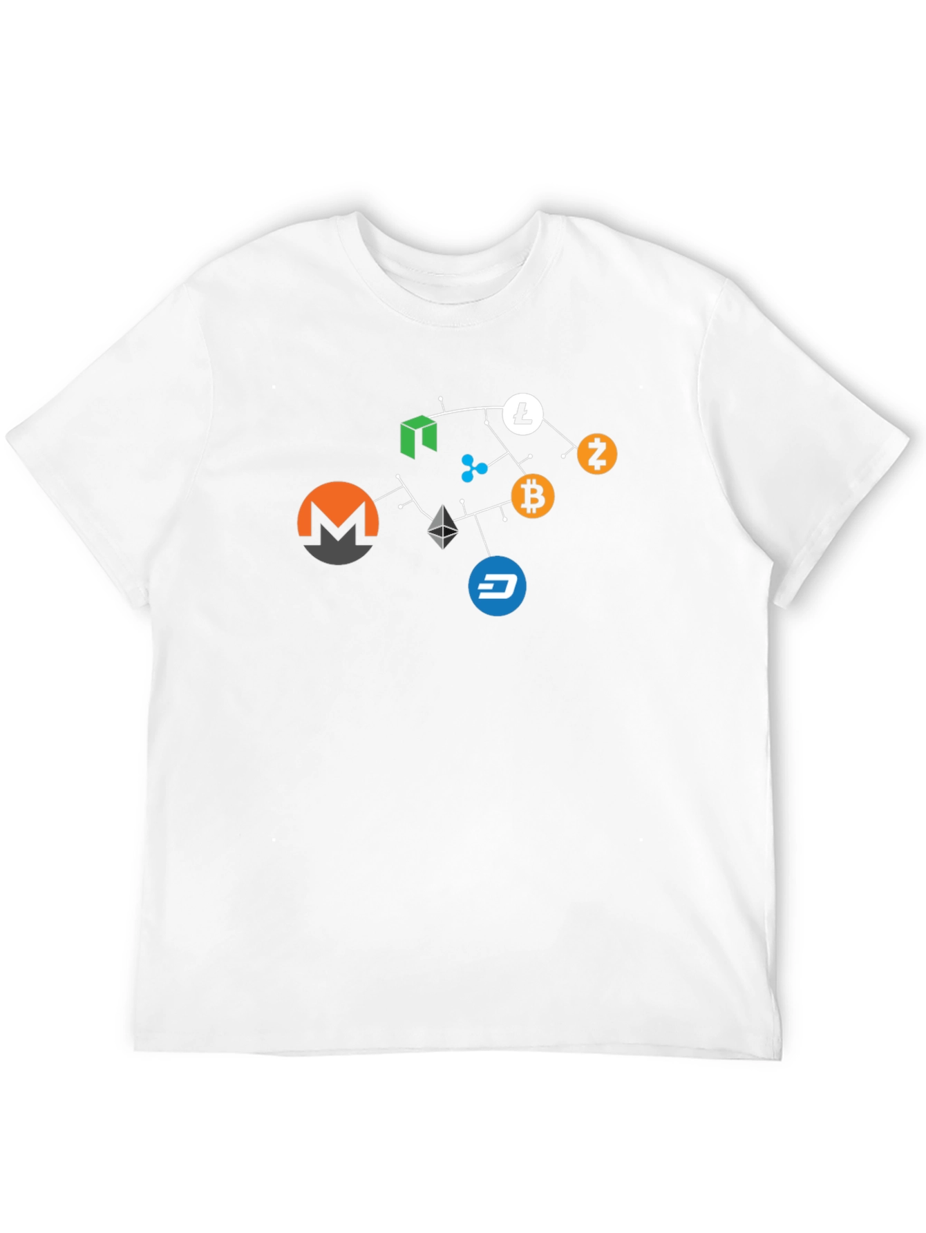 Black Crypto Network T-Shirt - Bitcoin, Ethereum, & More view 12