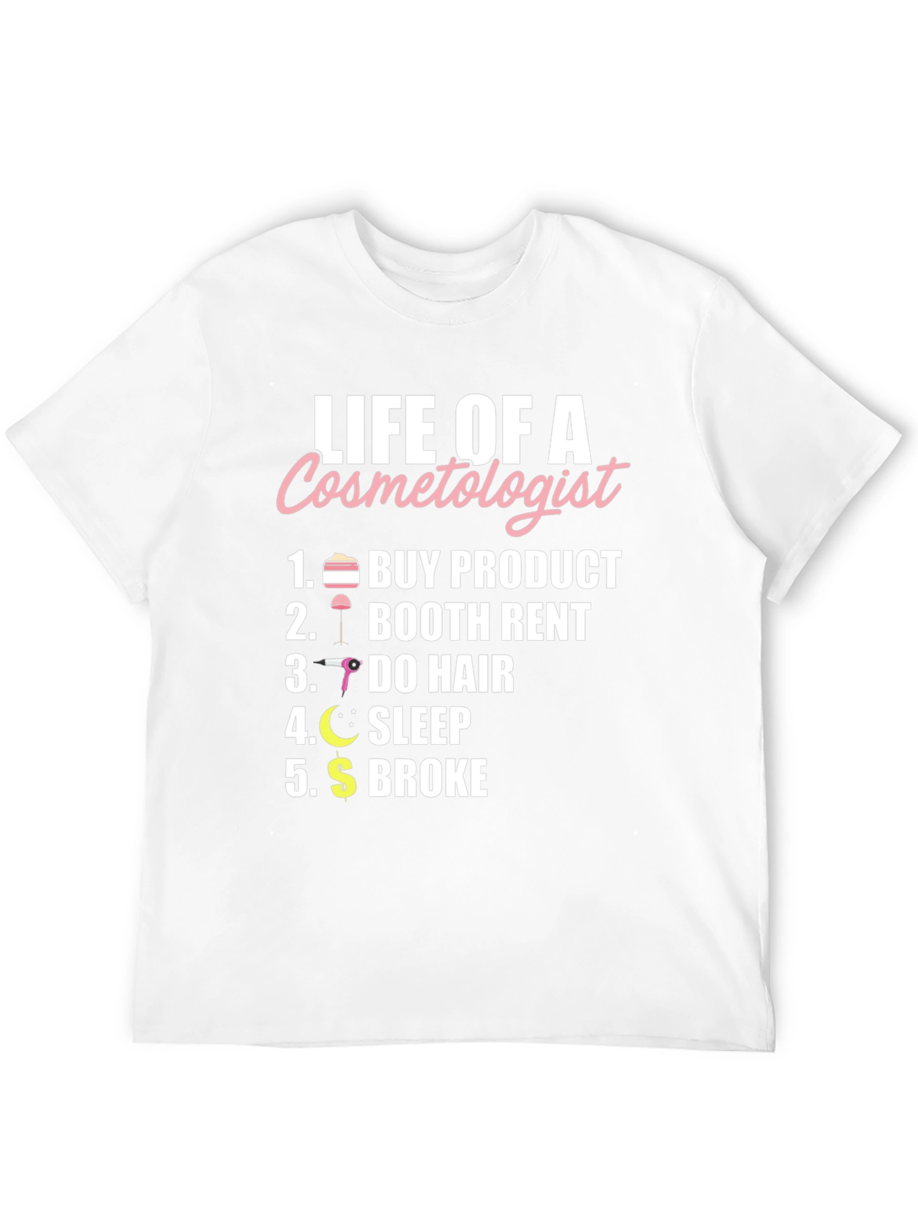 Black Life of a Cosmetologist Graphic T-Shirt view 12