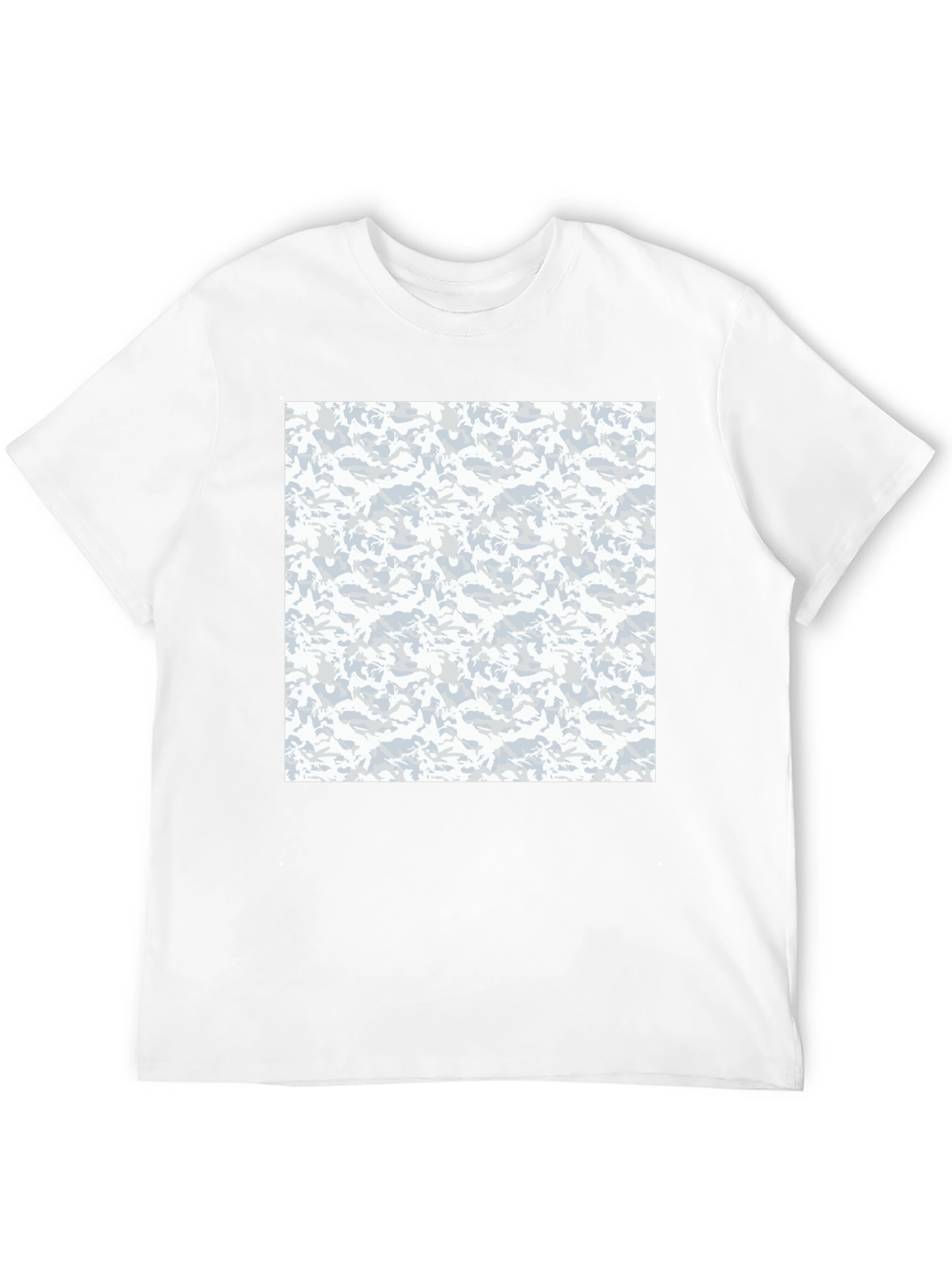 Black Urban Camo Print Black T-Shirt view 12