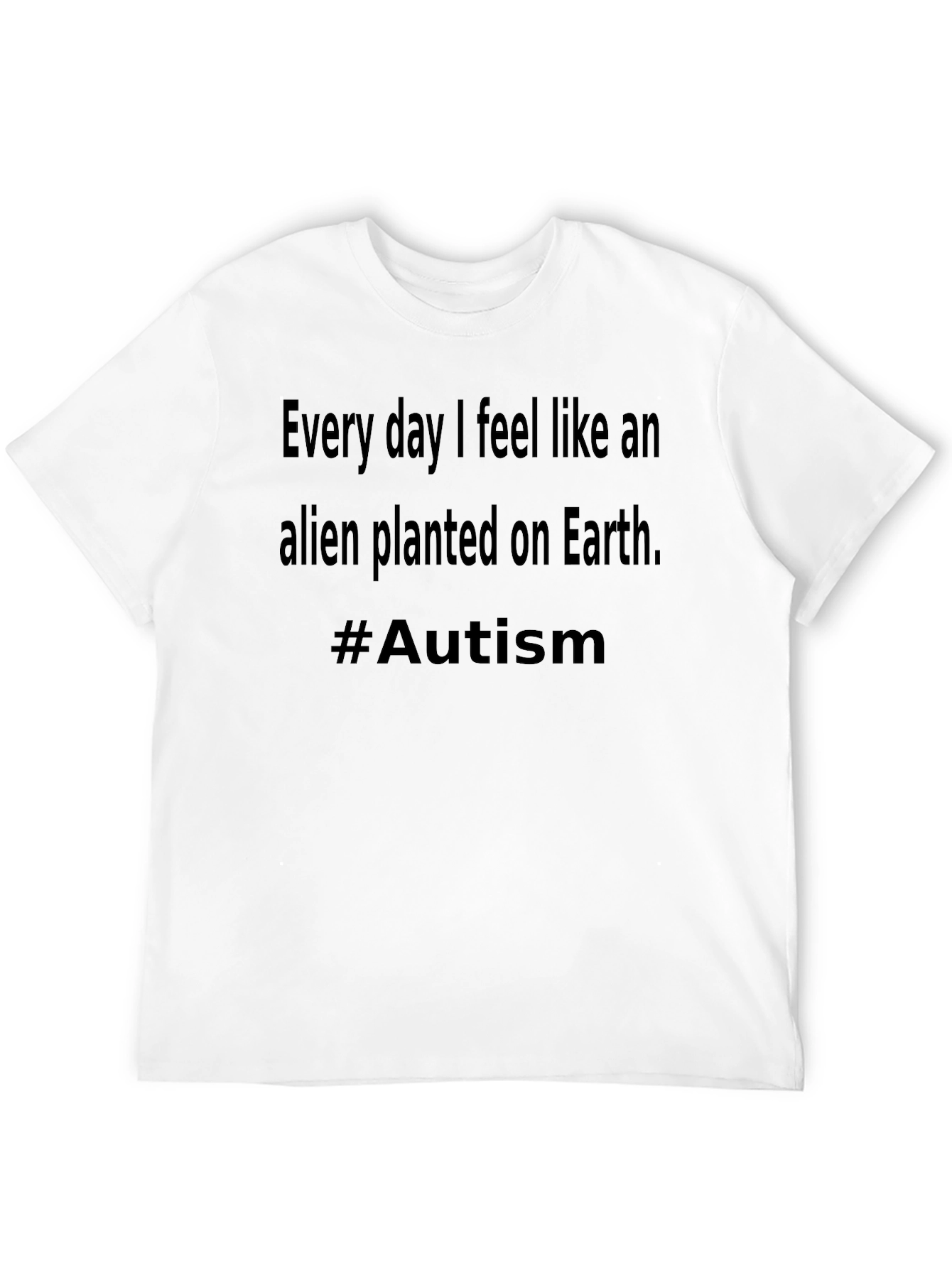 Black Alien Planted on Earth #Autism T-Shirt view 12
