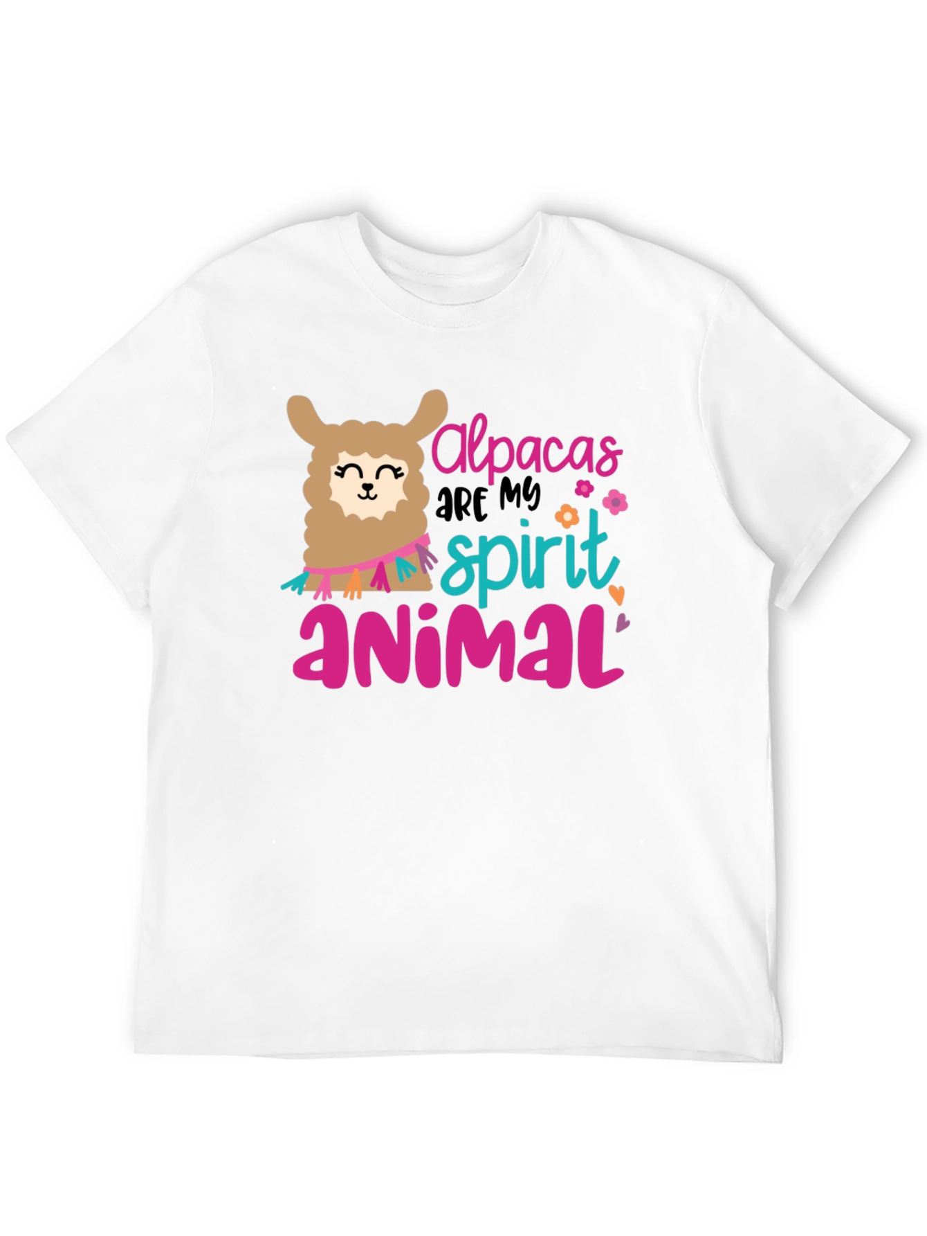 Black Alpacas Are My Spirit Animal Black T-Shirt view 12