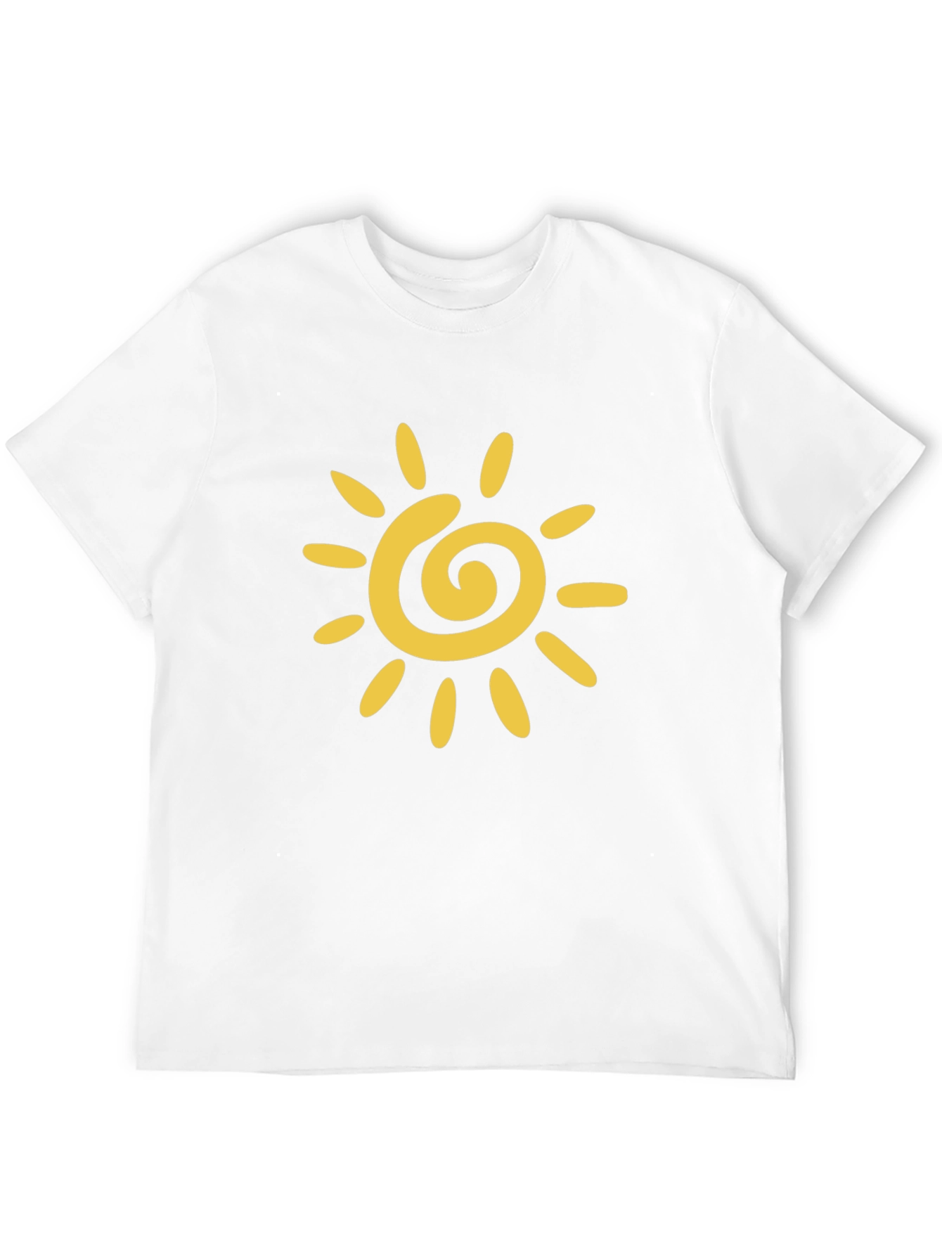Black Black T-Shirt with Yellow Sun Graphic view 12