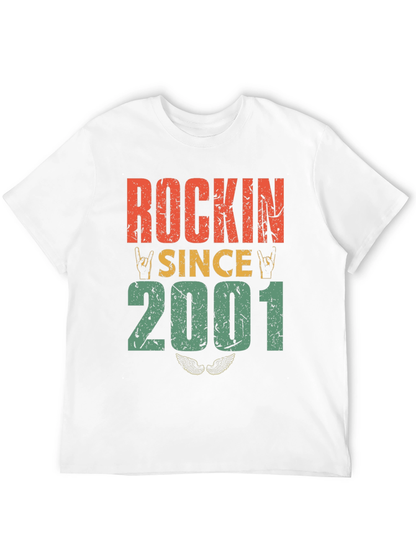 Black Rockin' Since 2001 Graphic T-Shirt view 12