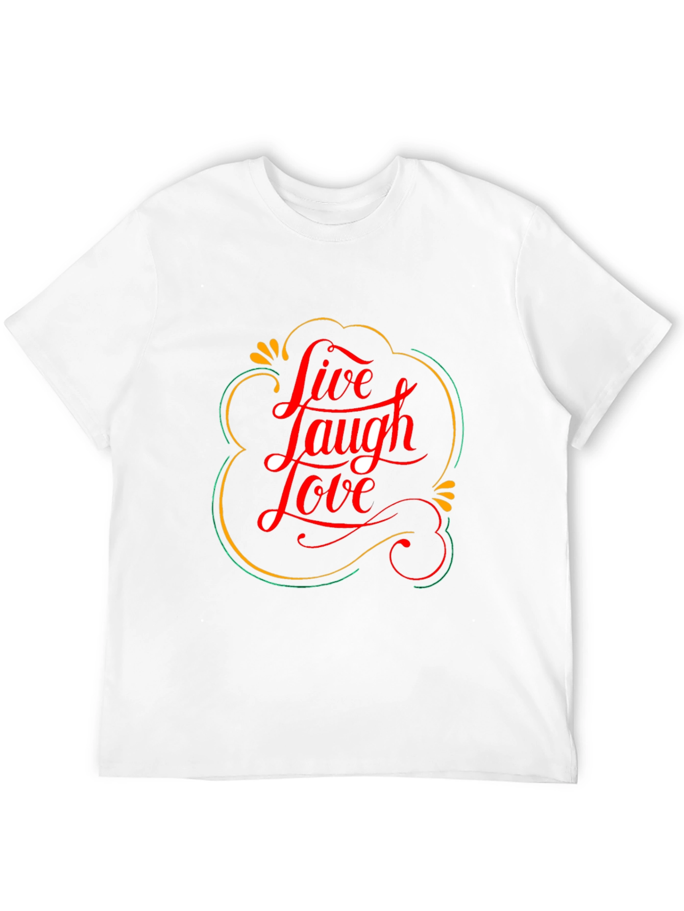 Black Live Laugh Love Graphic Tee - Trendy Black T-Shirt view 12