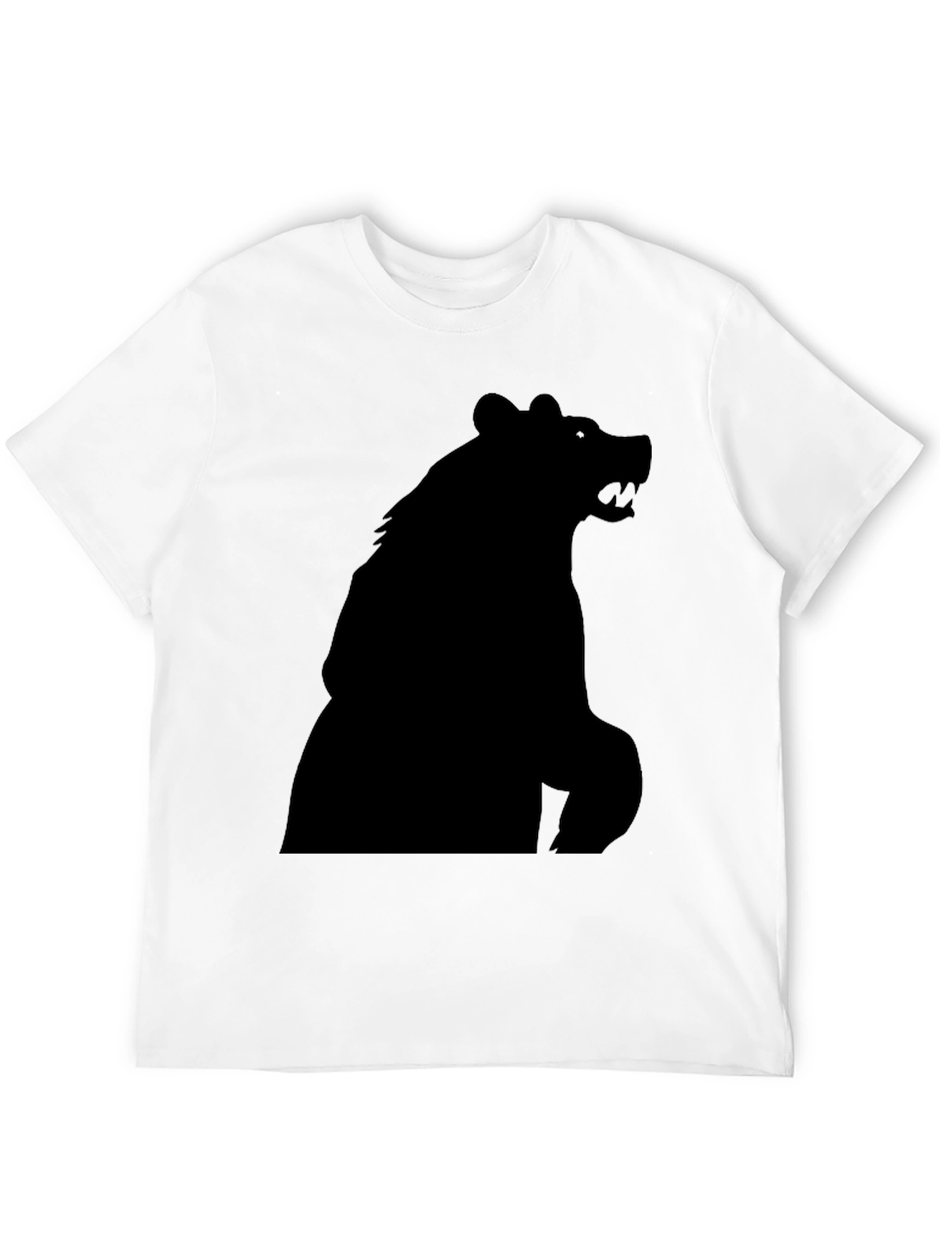 Black Black Bear Silhouette Graphic Tee - Men's Fashion view 12