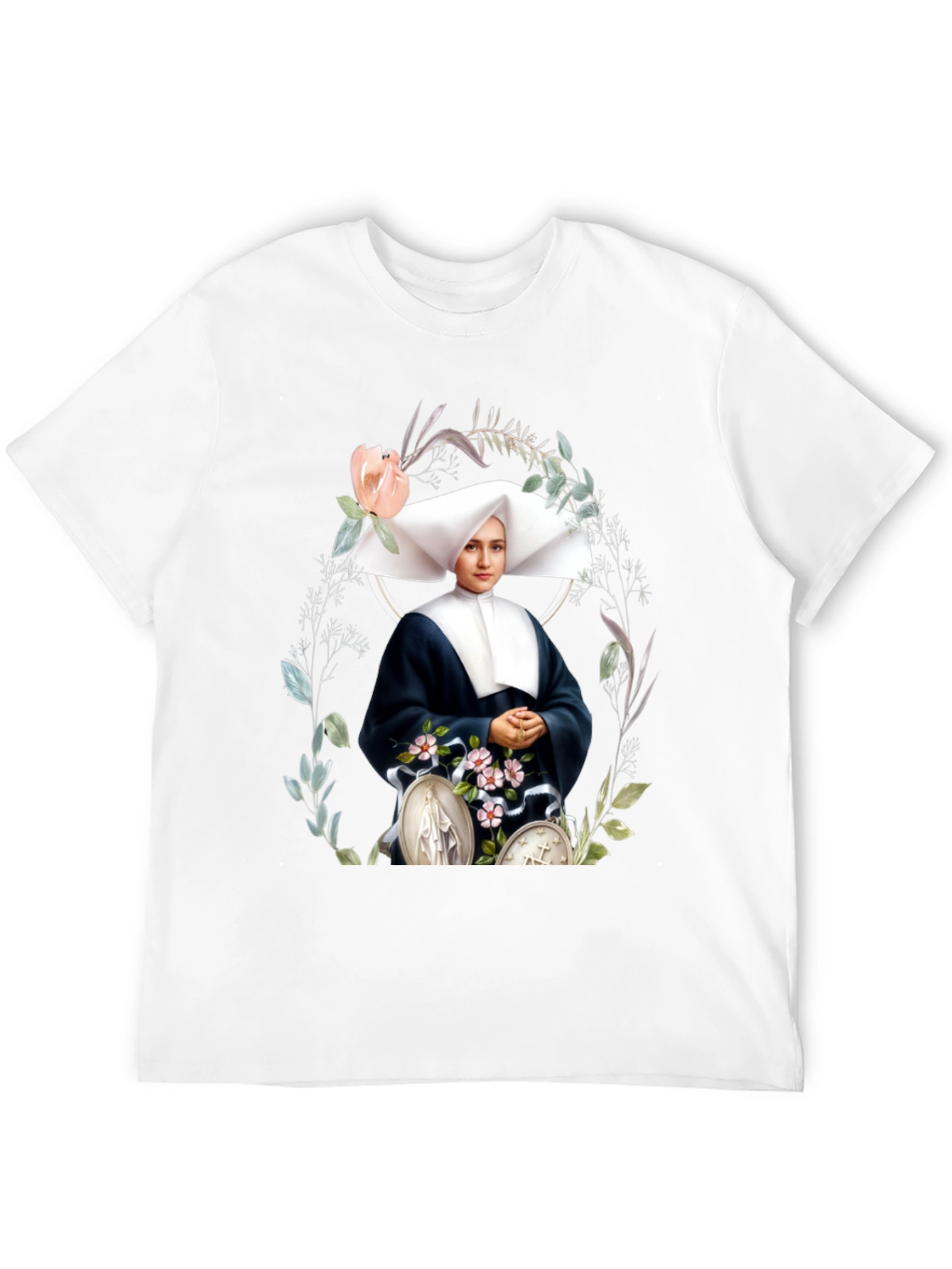 Black Nun Portrait Graphic Tee view 12