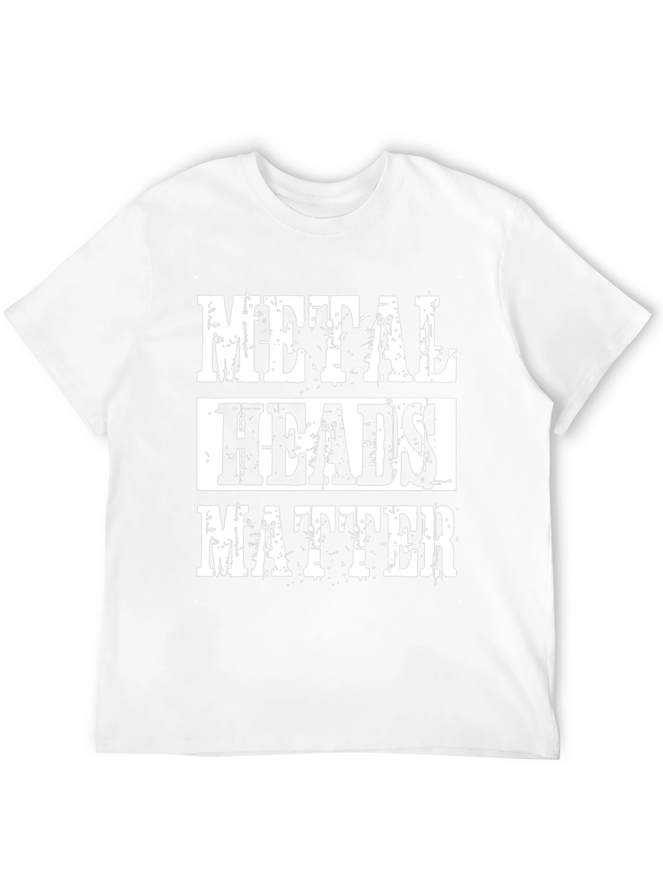 Black Metal Heads Matter Graphic T-Shirt - Black view 12