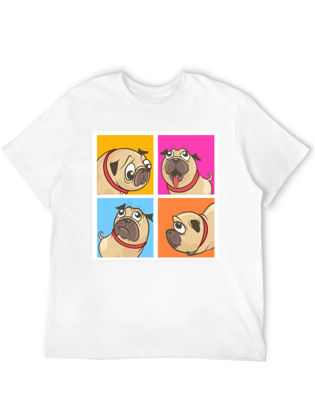 Black Pug Moods Graphic Tee - Fun & Trendy! view 12