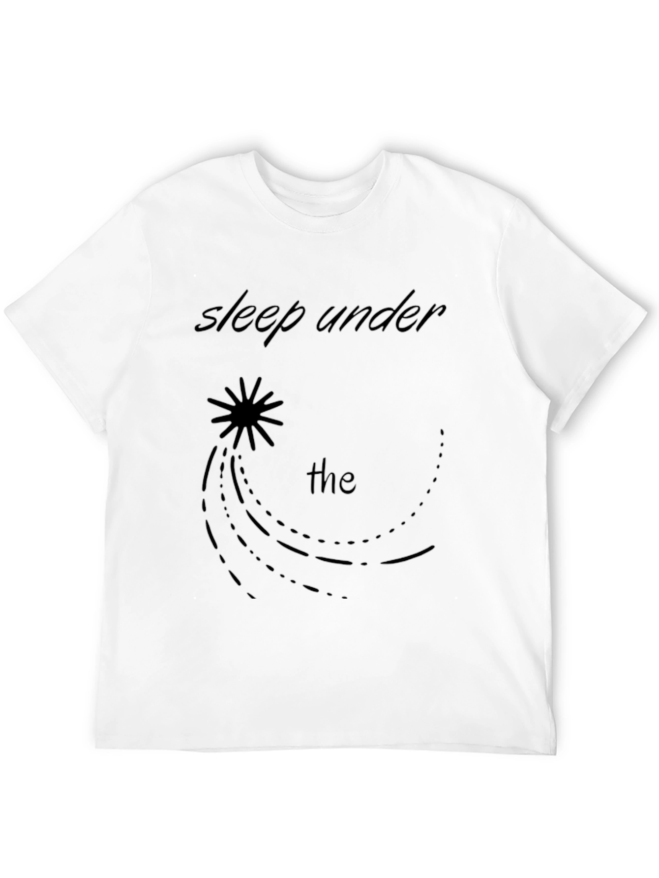 Black Sleep Under the Stars Graphic Tee - Black view 12