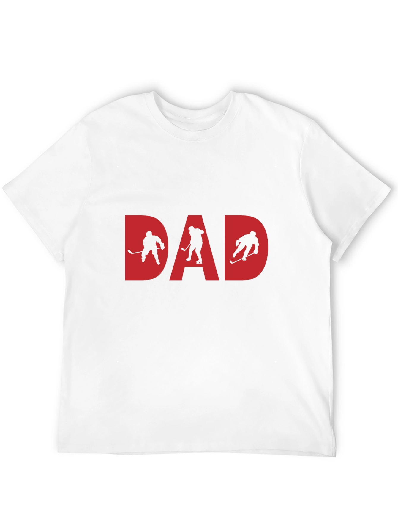 Black Hockey Dad T-Shirt - Gift for Hockey Dads view 12