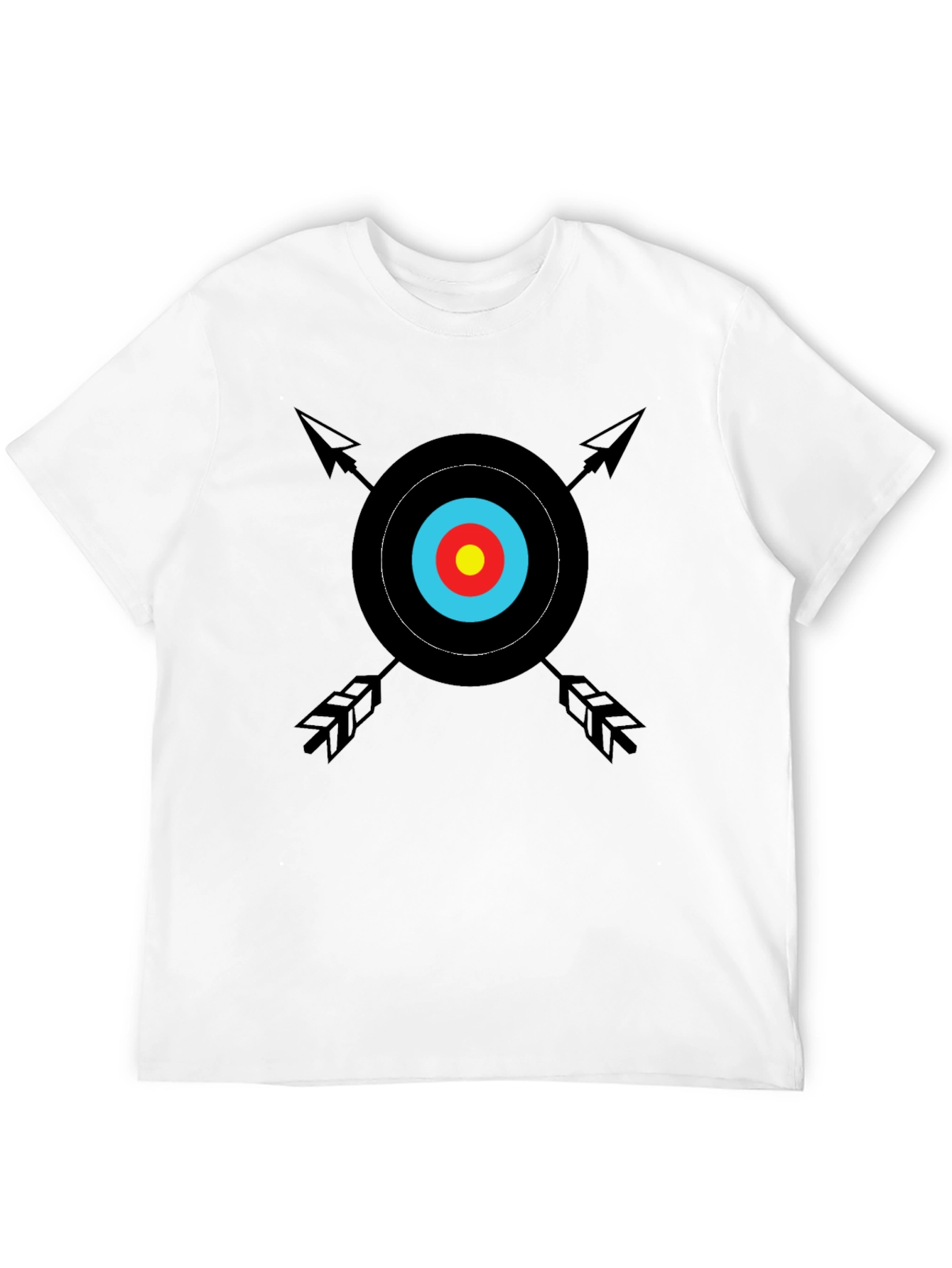 Black Archery Target Graphic Tee - Classic Design view 12