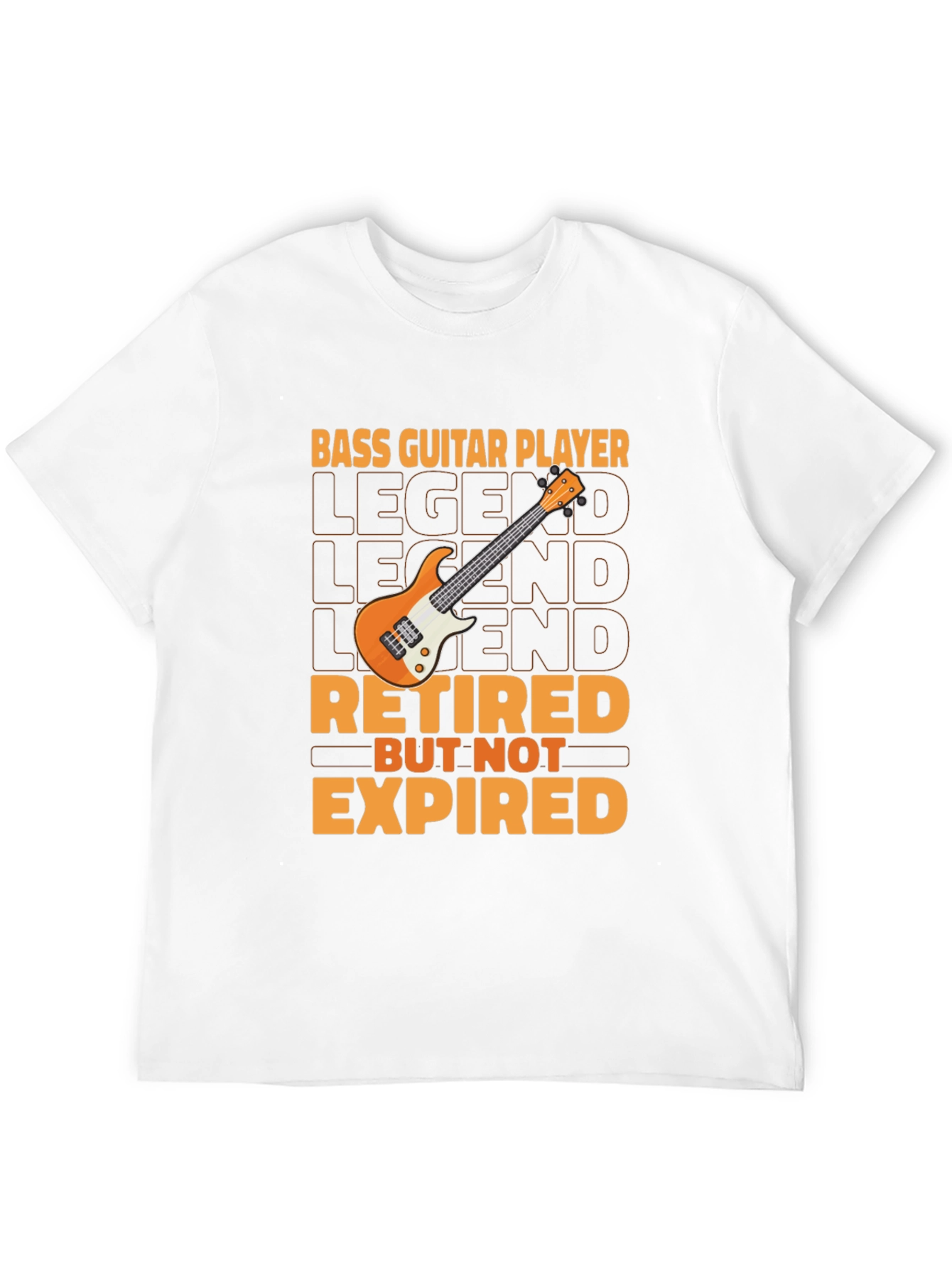 Black Bass Guitar Player Retired T-Shirt view 12