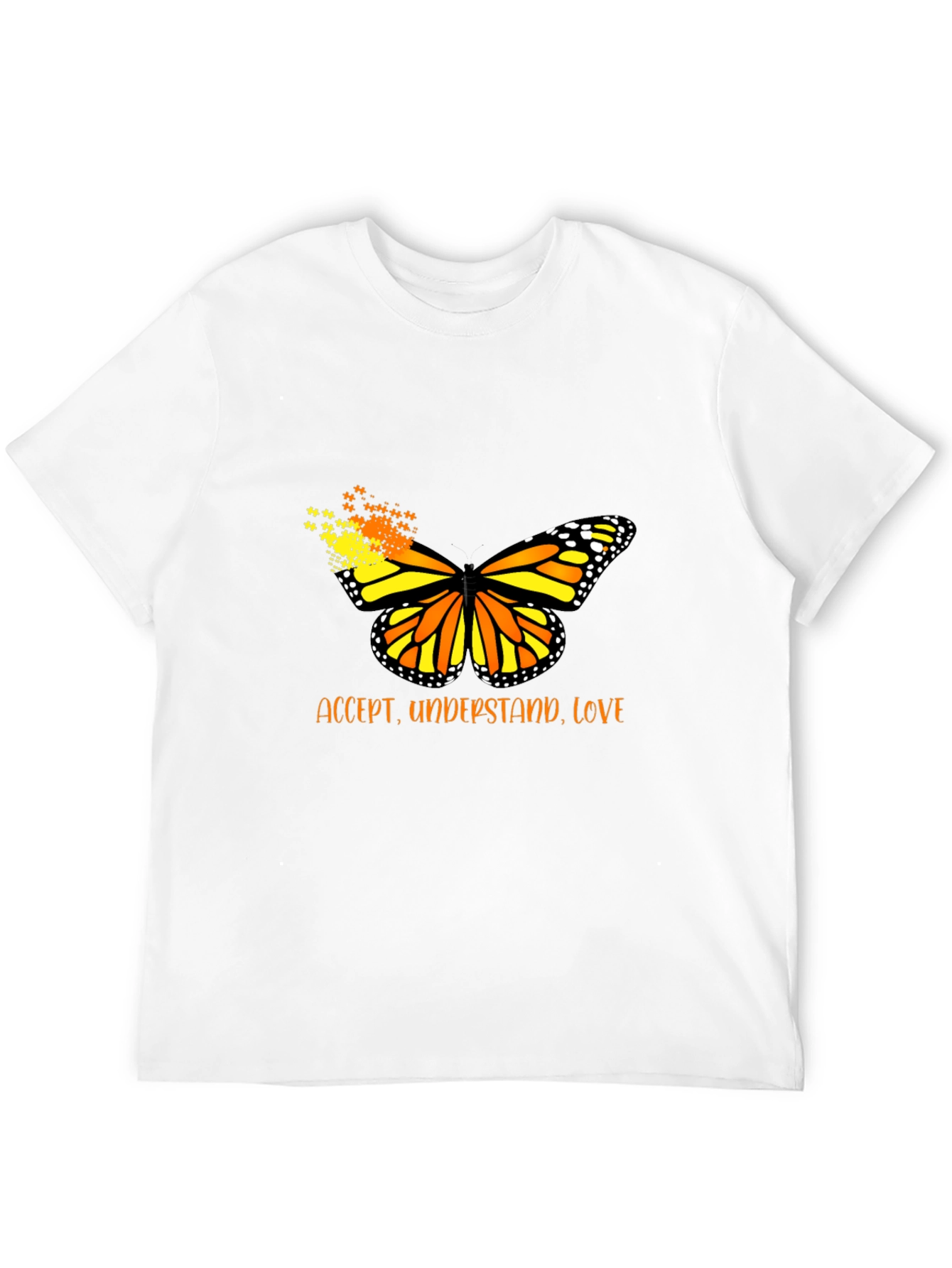 Black Accept, Understand, Love Butterfly Graphic Tee view 12