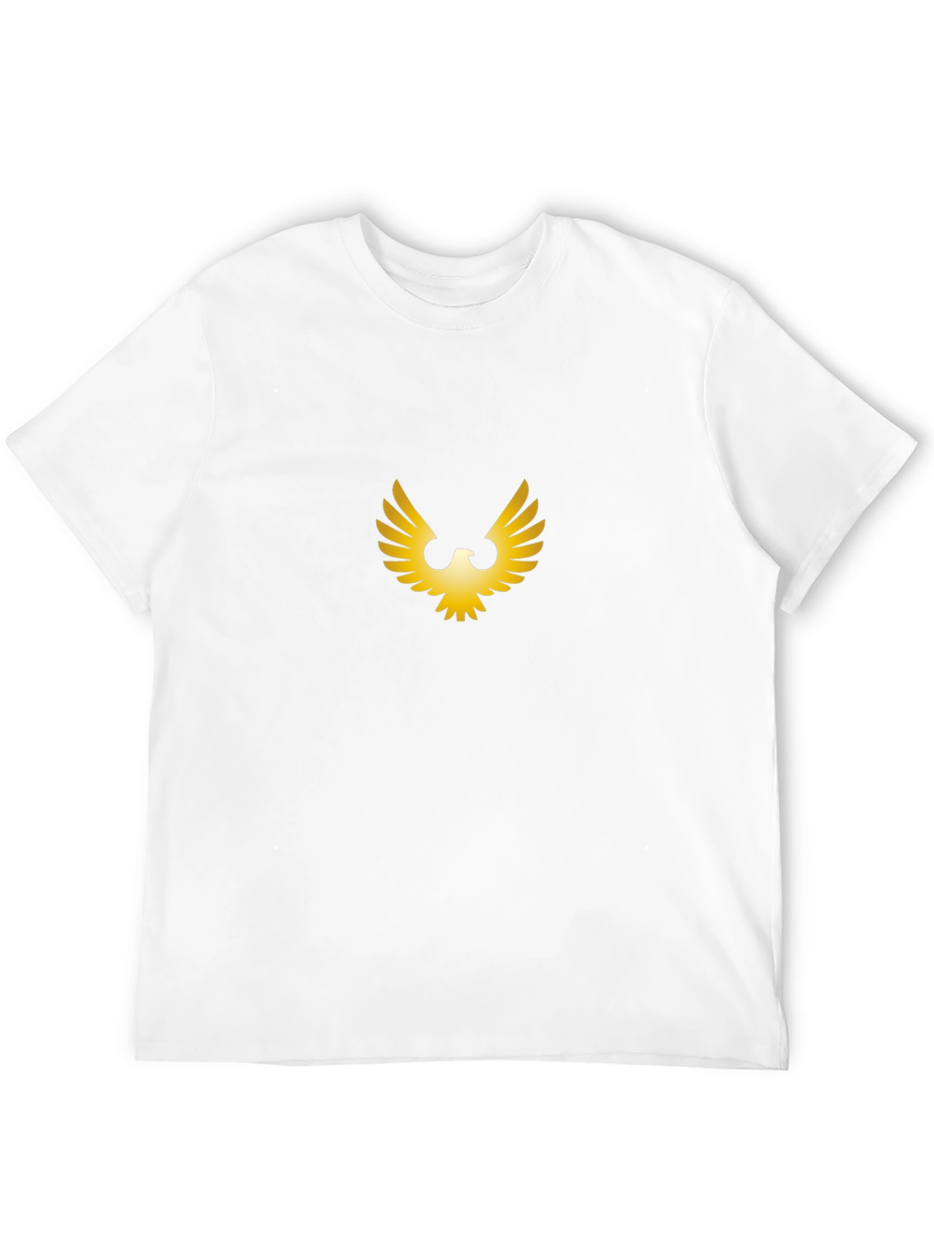 Black Golden Wing Graphic Black T-Shirt view 12
