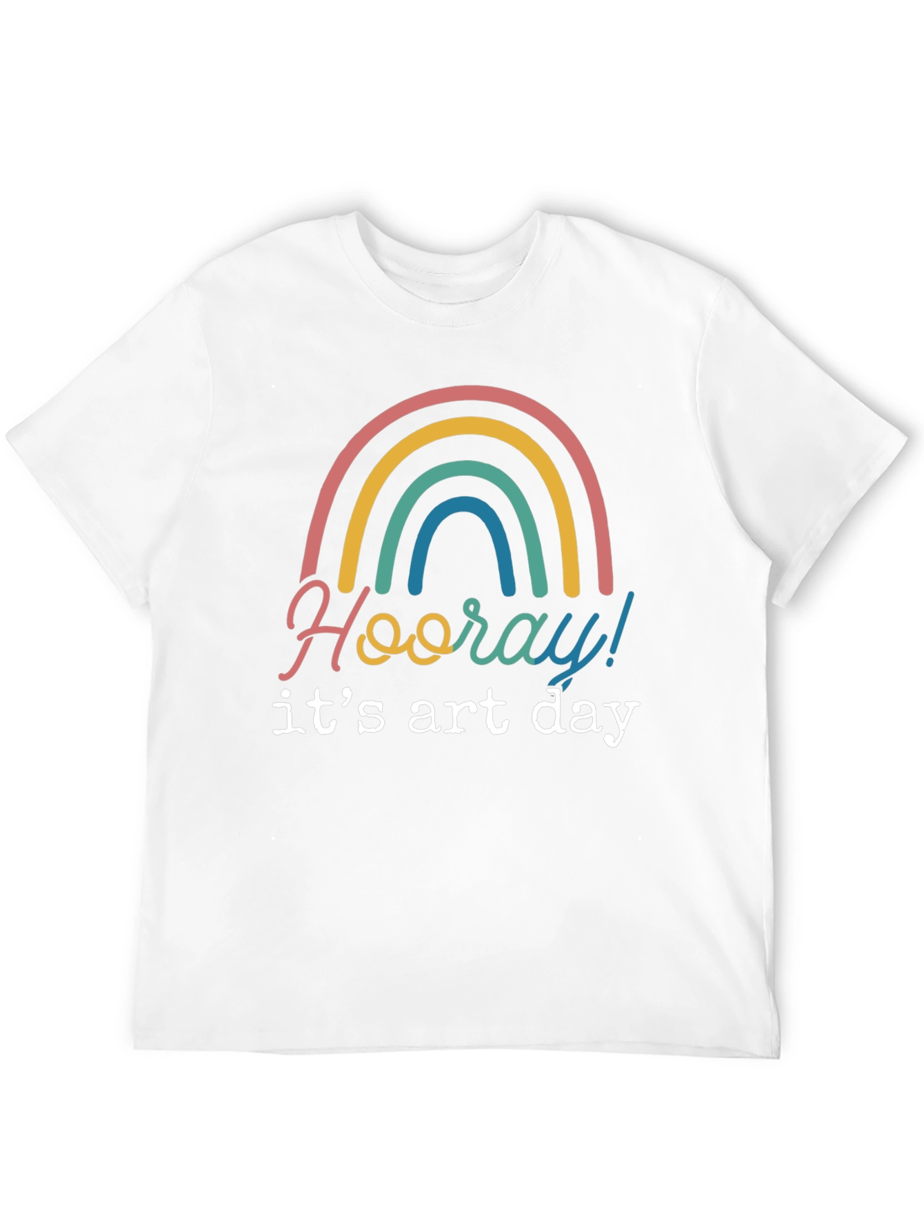 Black Hooray It's Art Day Rainbow T-Shirt view 12