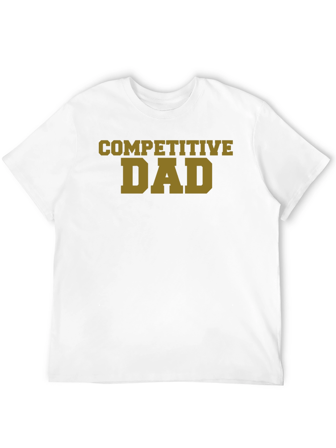 Black Competitive Dad T-Shirt - Black Novelty Tee view 12