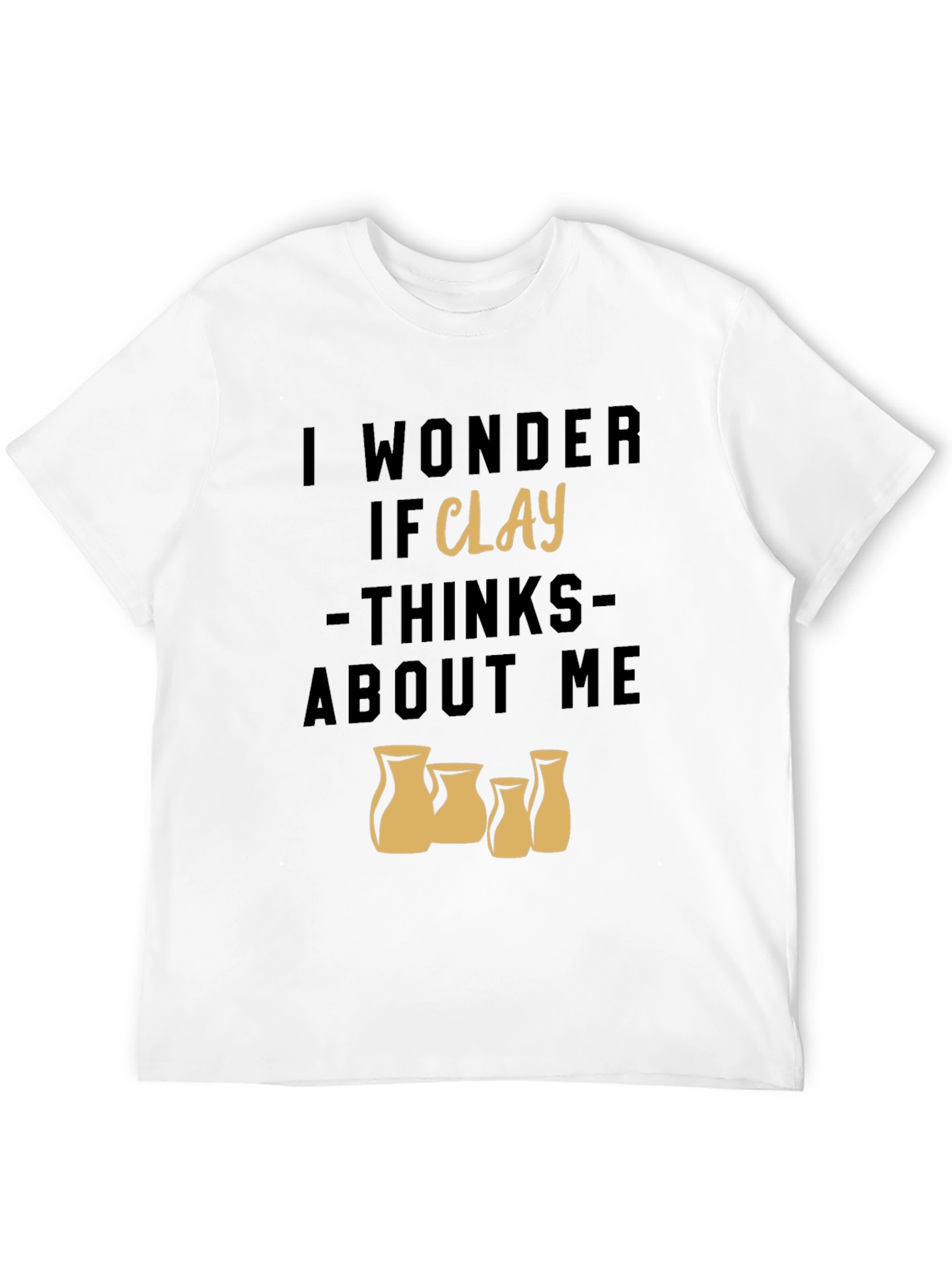 Black I Wonder If Clay Thinks About Me Graphic T-Shirt view 12